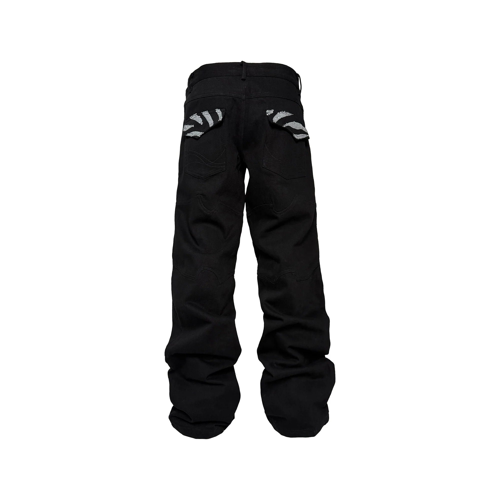 PCCVISION Silver Tiger Sequin Jeans