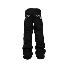 PCCVISION Silver Tiger Sequin Jeans