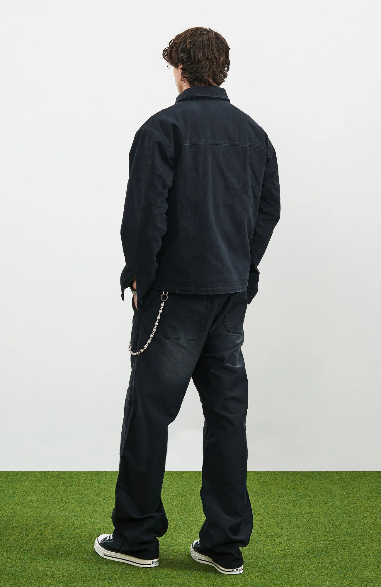 PMW Washed Cotton Buckle-Front Jacket