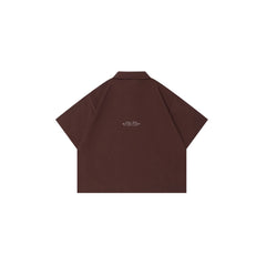 OVDY Retro Spliced Plaid Polo T-Shirt