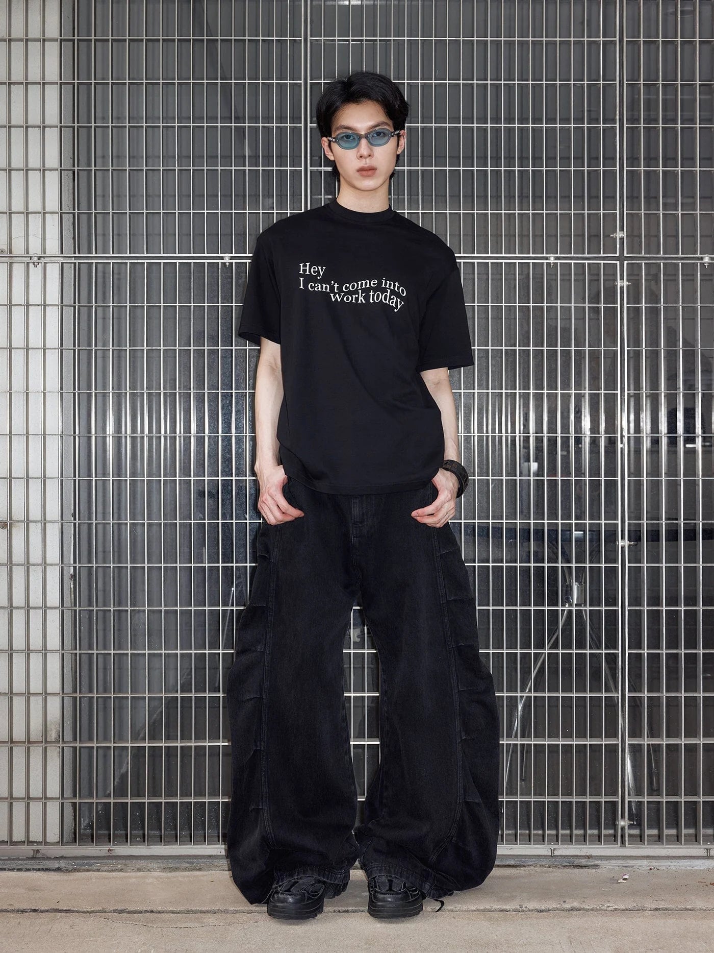49PERCENT Essential Slogan T-Shirt