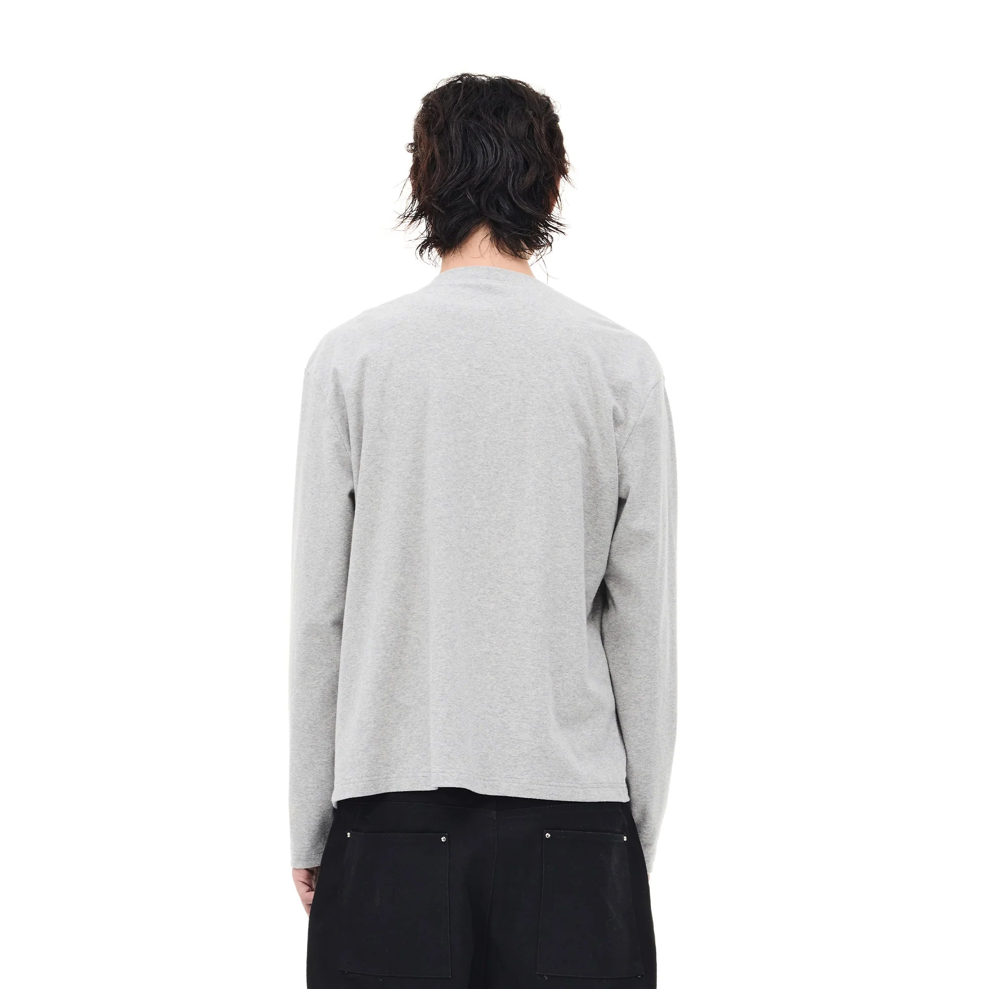 WHISTLEHUNTER Monogram Pin Wool-Blend Snap Cardigan