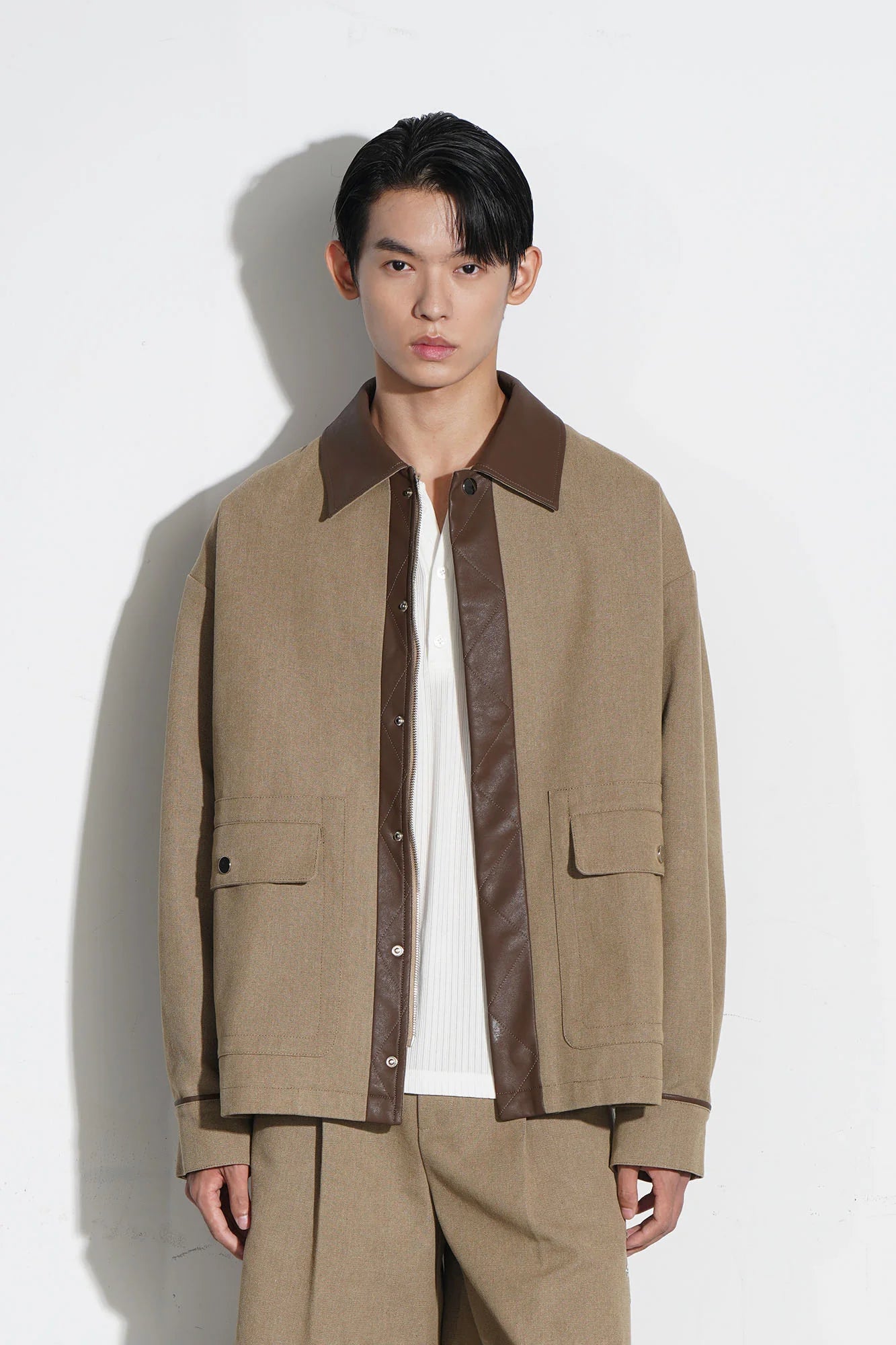 ORAL UTOPIA PU Panel Utility Jacket