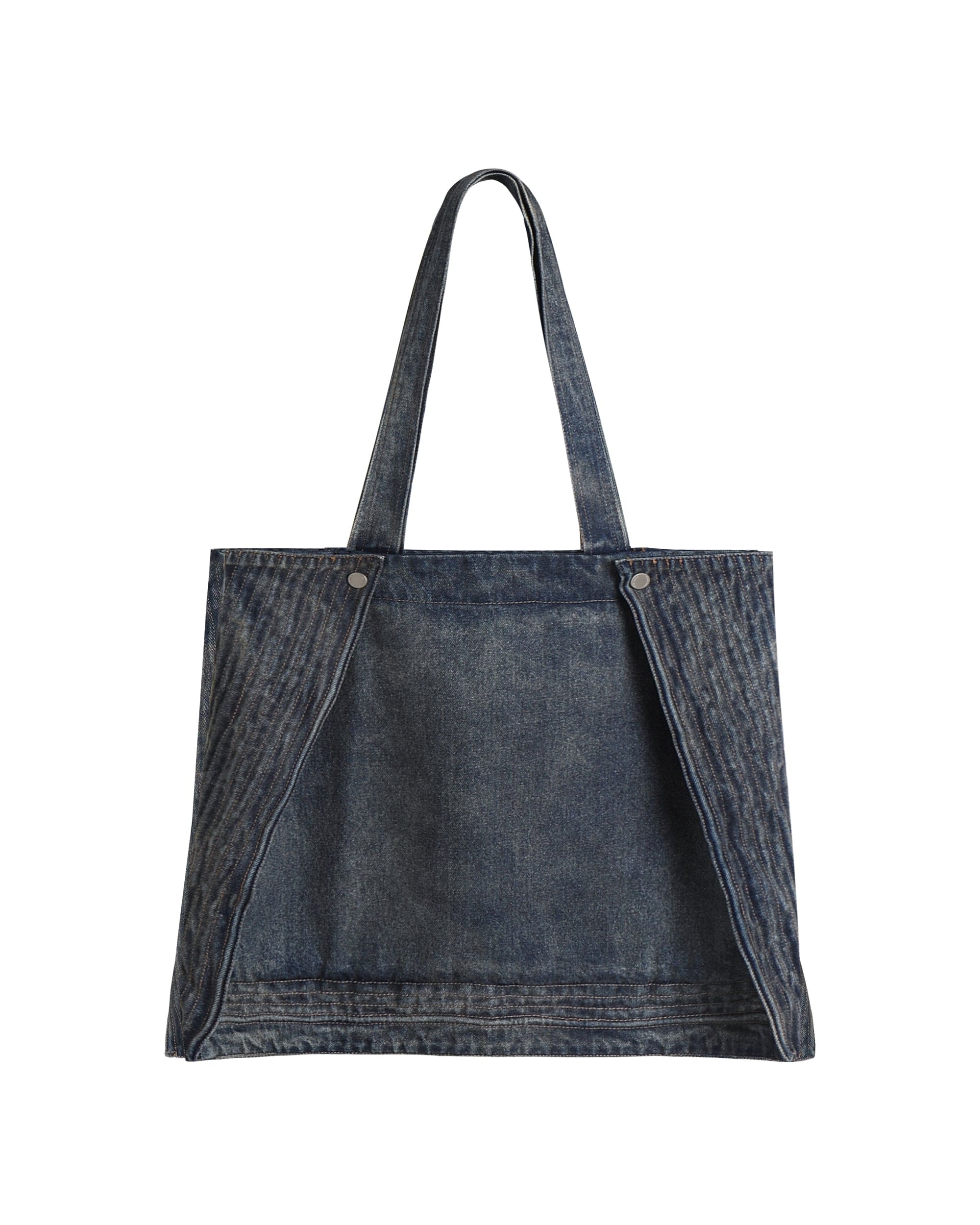 LABELROOM Modern Washed Foldable Denim Tote Bag