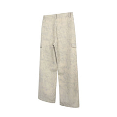 OKAYTHXBYE Subtle Marble Multi-Pocket Cargo Pants