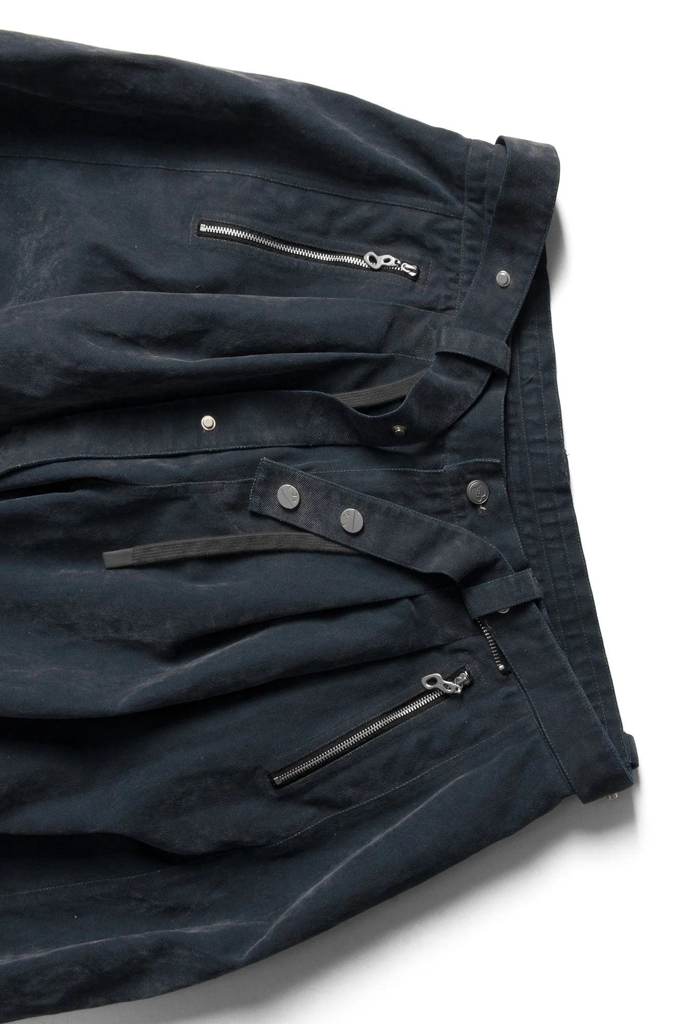 RELABEL Velour Zip-Hem Oversized Jeans