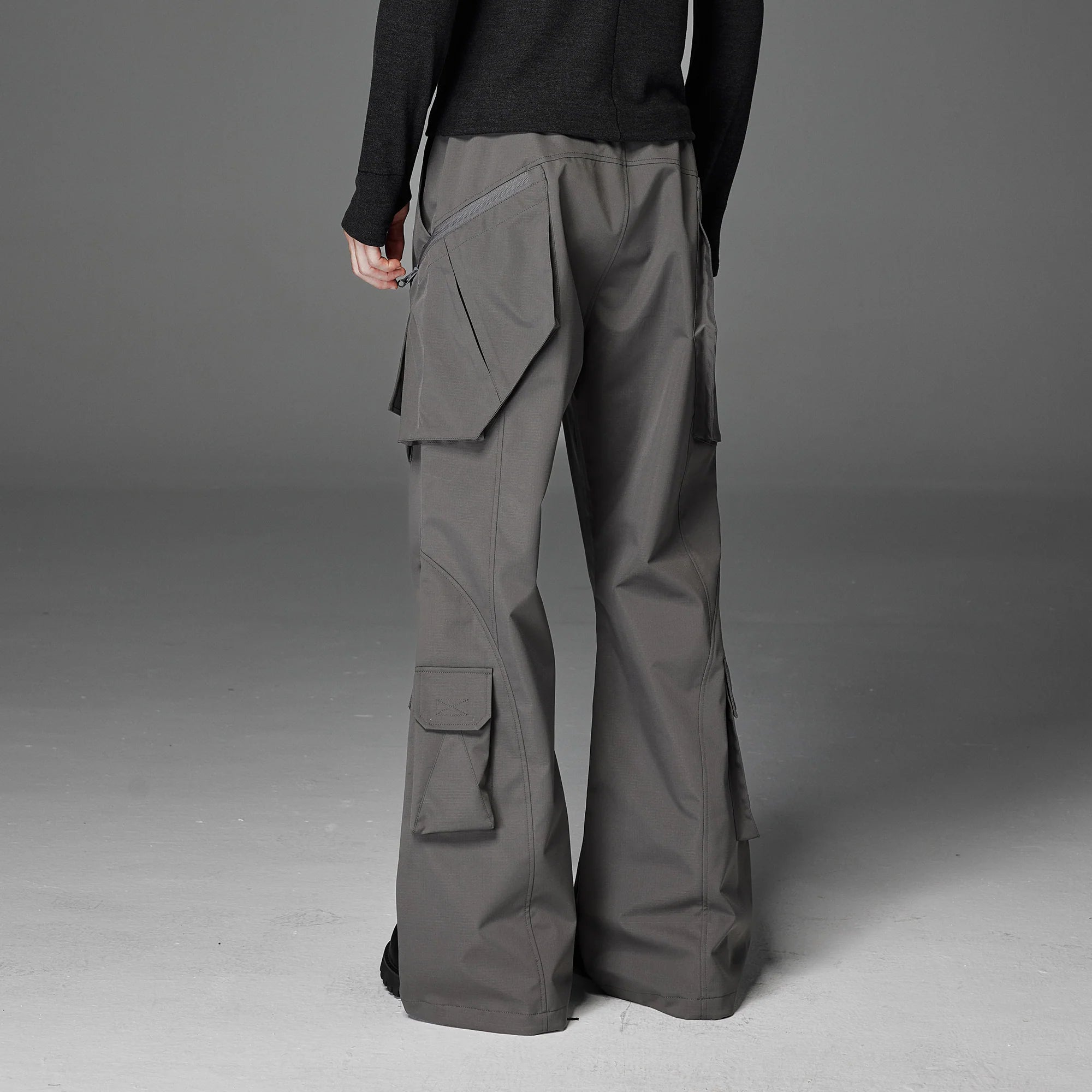 CATSSTAC Multi-Pocket Paneled Drawstring Cargo Pants