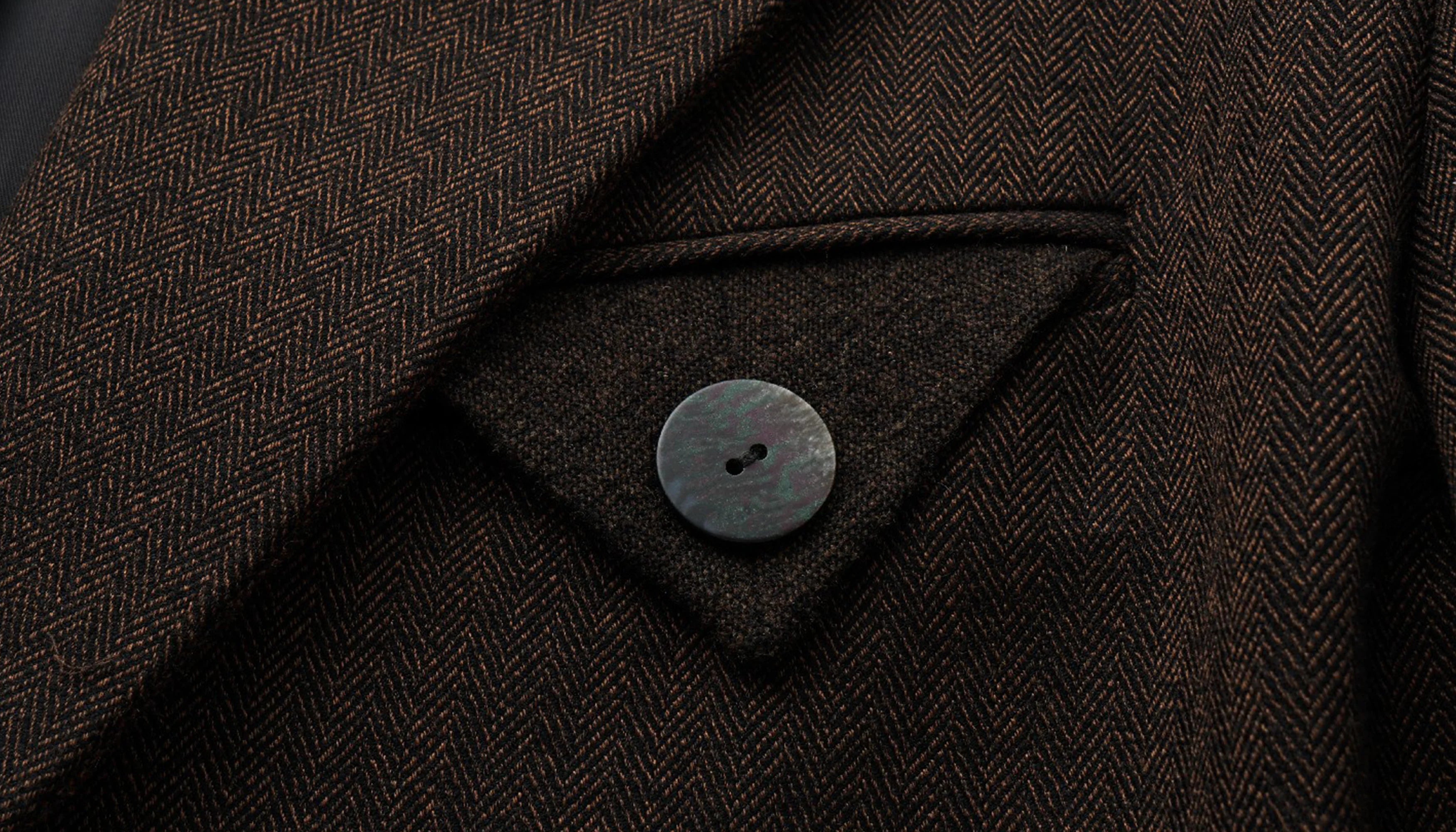 ALVNG AR ANTS Asym Herringbone Wool-Blend Blazer