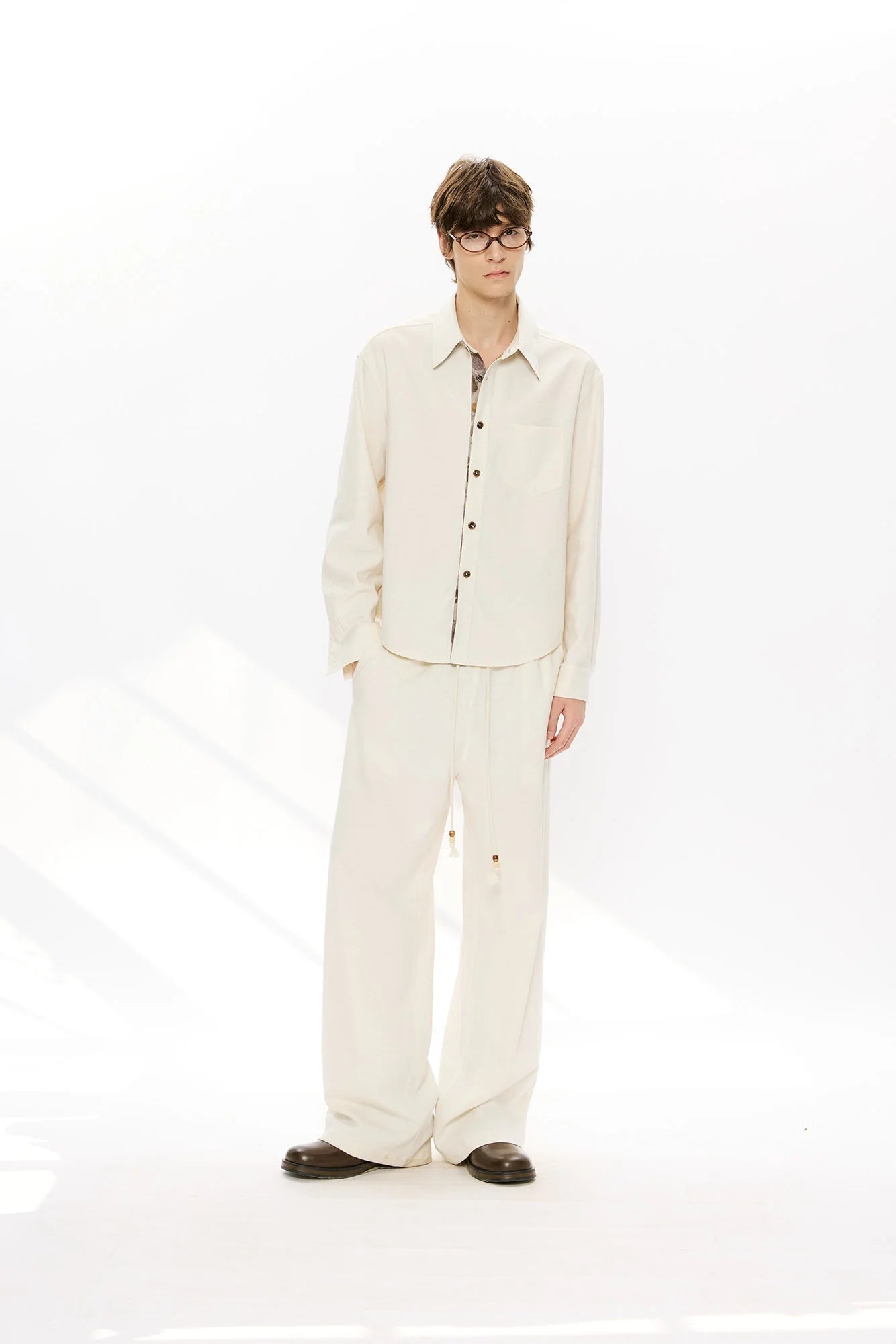 KREATE Tencel-Linen Straight-Leg Pants