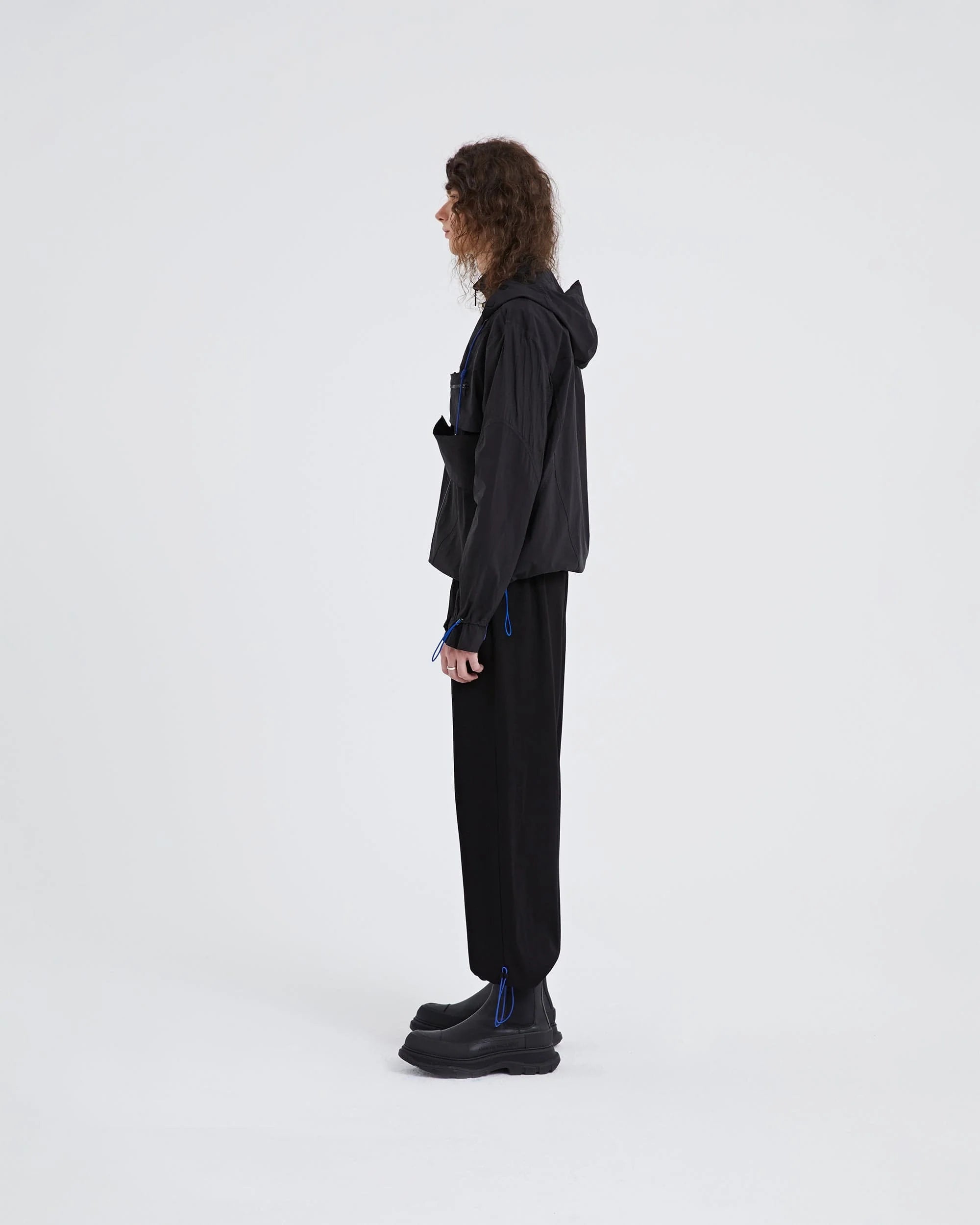 ORGANIC EMOTION Modern Drawstring Asymmetrical Jacket