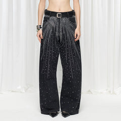 DND4DES×Faychui Radiant Diamond Wide-Leg Jeans