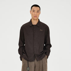 CATSSTAC Retro Gingham Drawstring Hem Boxy Shirt