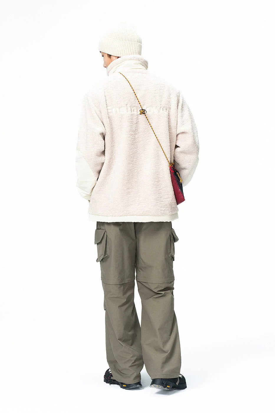 ENSHADOWER Detachable Big Pockets Crinkled Pants