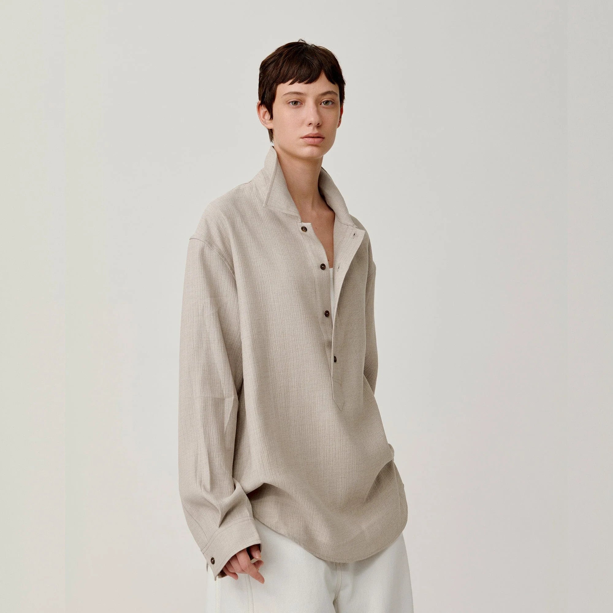 OPICLOTH Essential Crinkled Pullover