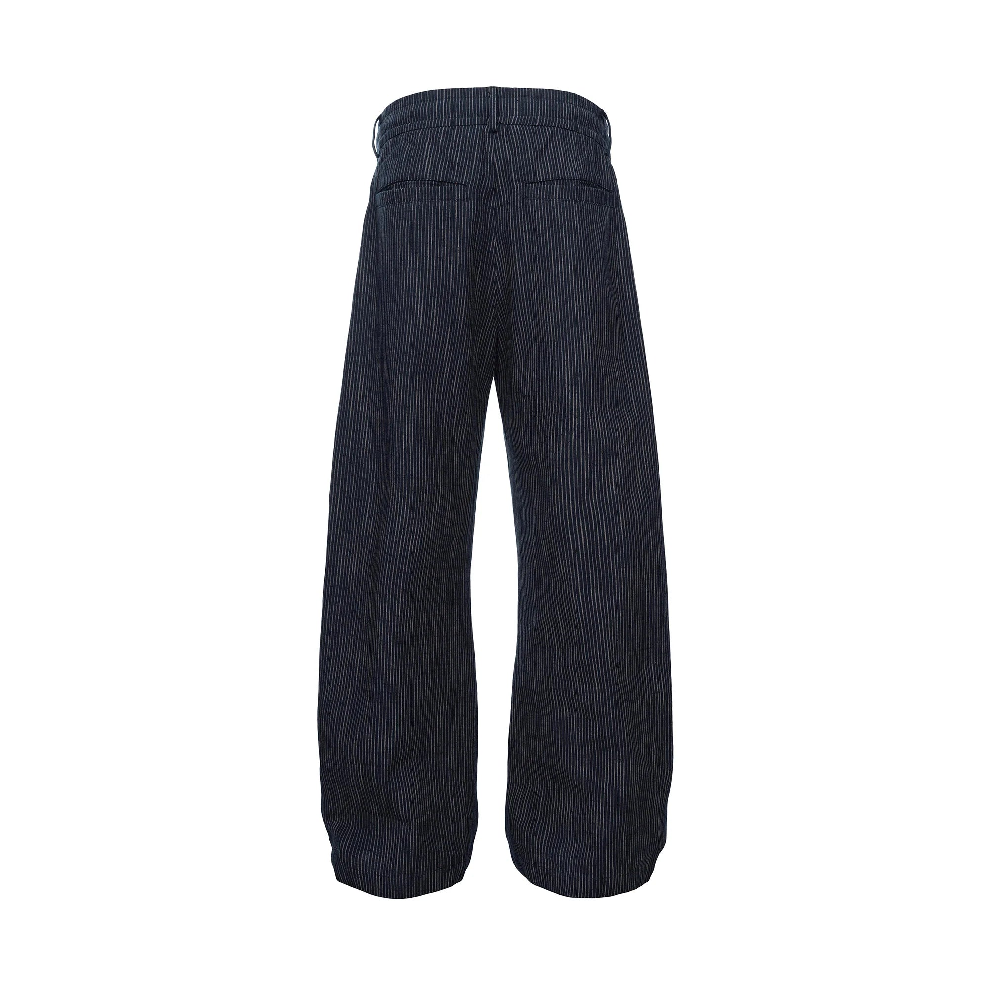 CATSSTAC Striped Double-Pleat Trousers