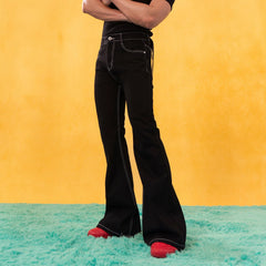 CLP Retro Stitch Ribbon Flared Jeans