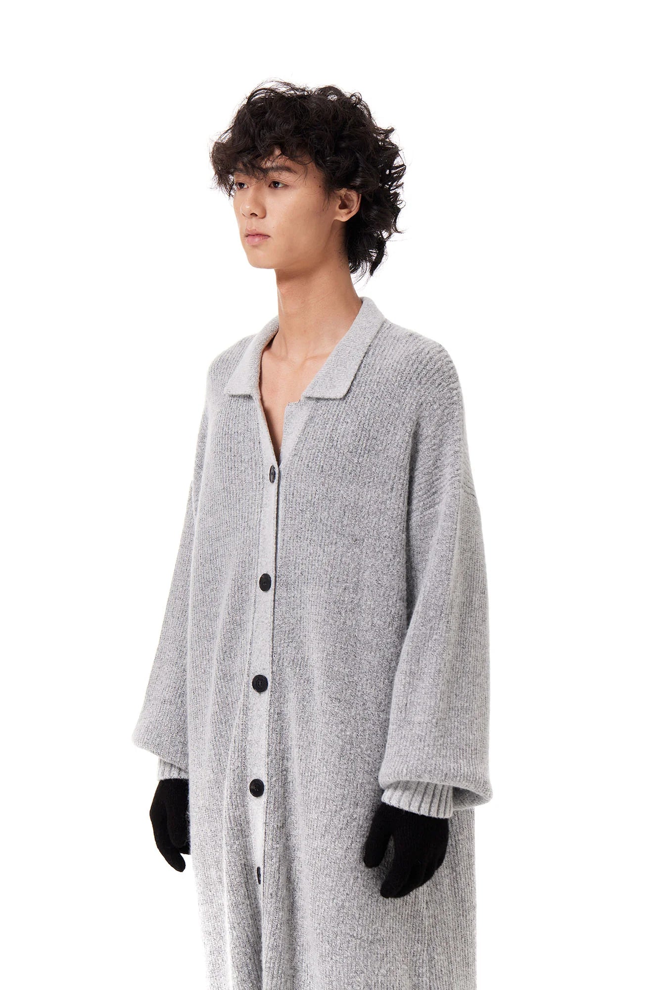 OUYANG WENJUN Oversized Knit Duster Cardigan