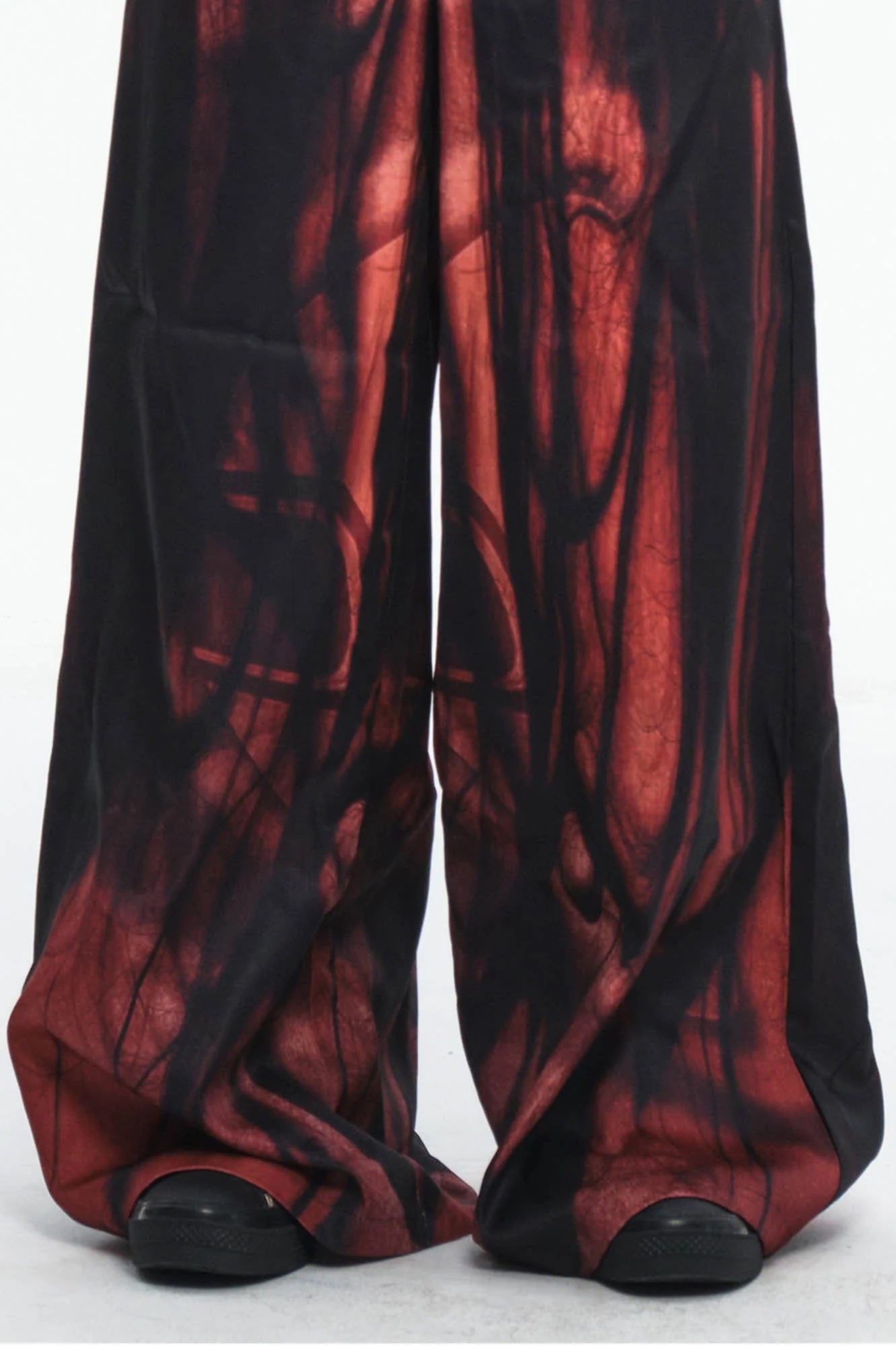 EMBRYO Hair Full-Print Wide-Leg Pants