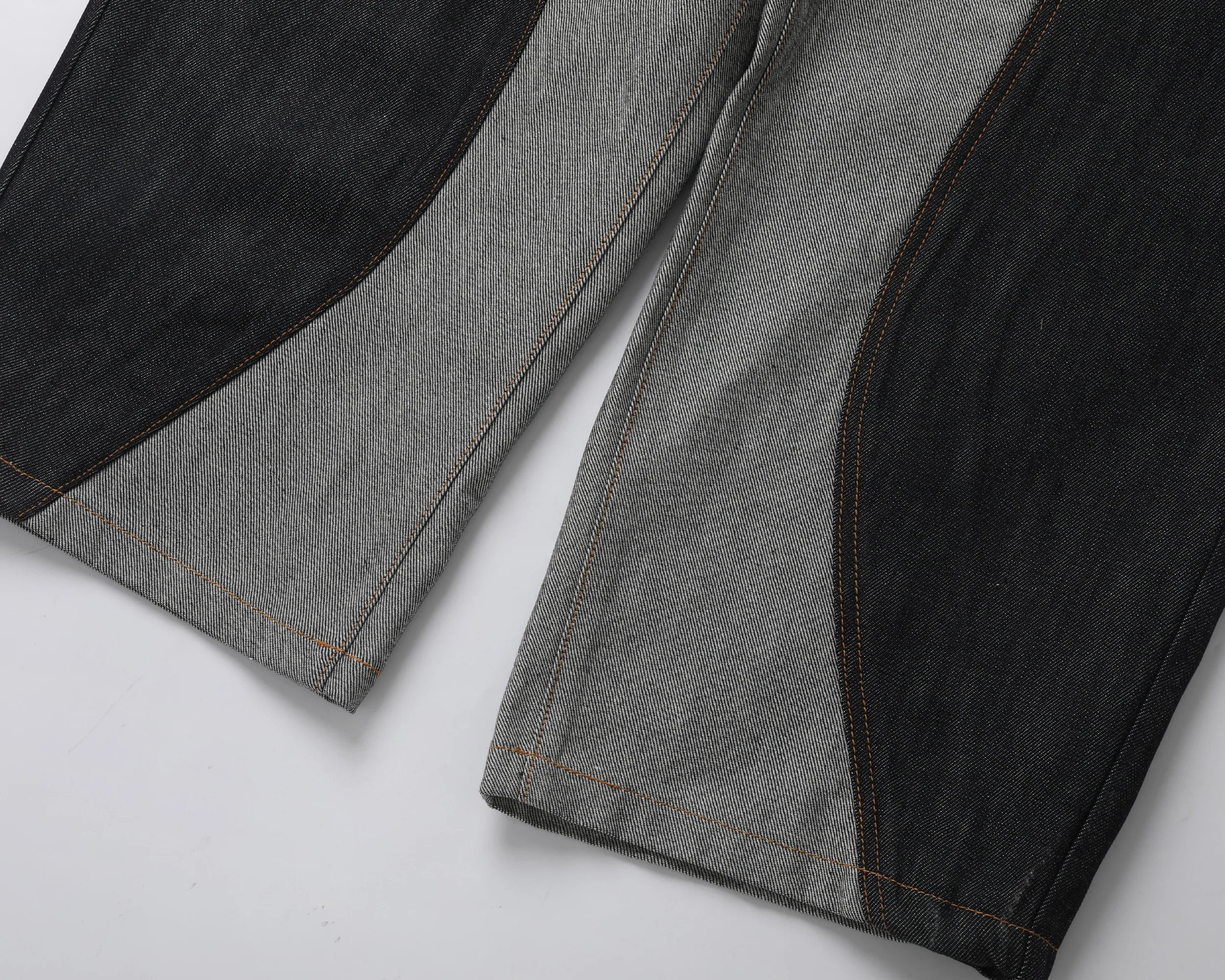 STEEPC Inverted Panel Snap-Fly Raw Jeans