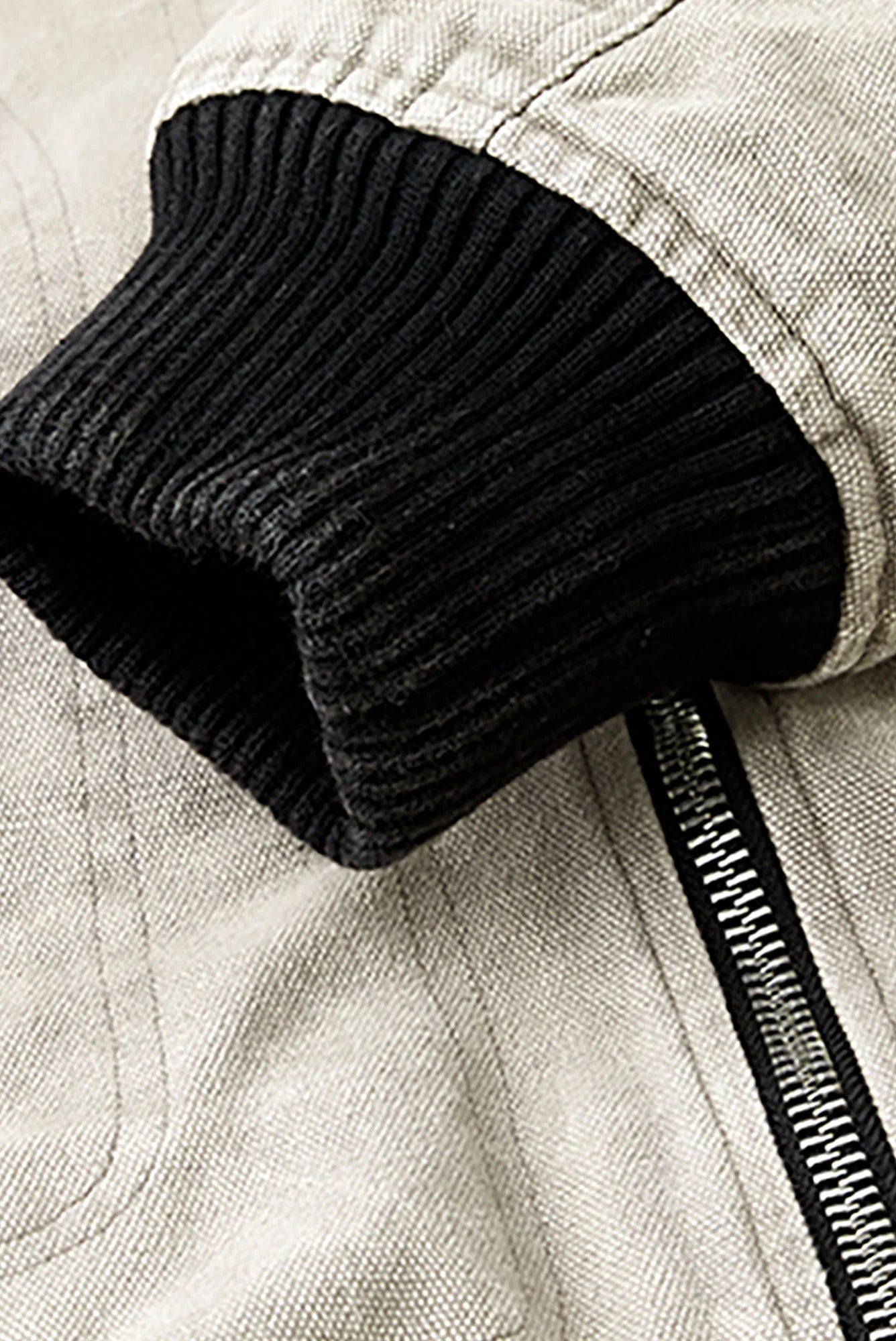 FORFEARTHAT Faded Wash Utility Bomber Jacket