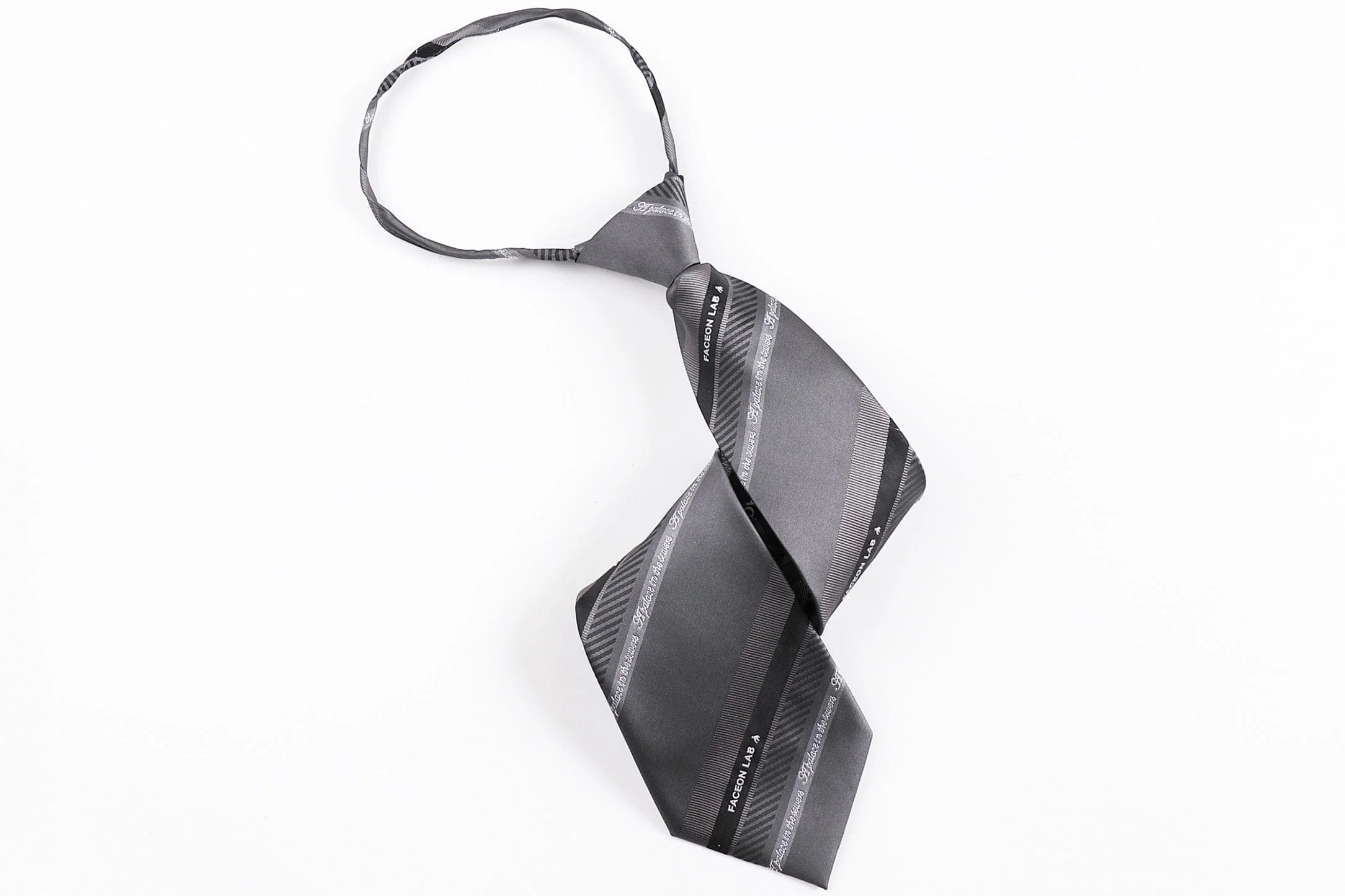 FACEONLAB Slanted Striped Zip Tie