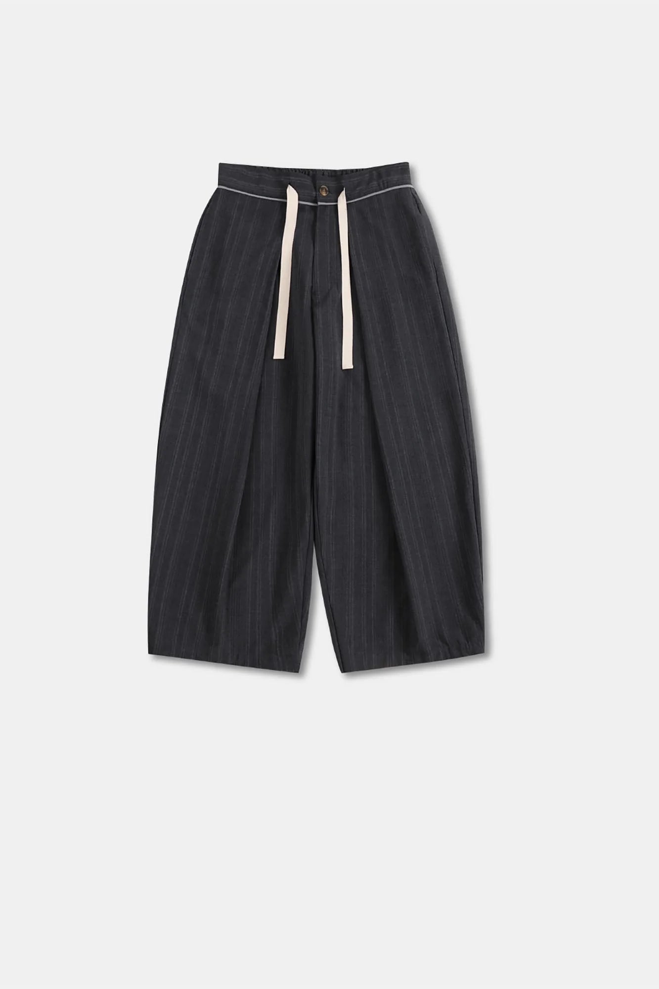 UNLIMITED MOTE Pleated Drawstring Wide-Leg Pants