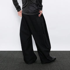 7440 37 1 Symmetrical Pleats Drop-Crotch Jeans