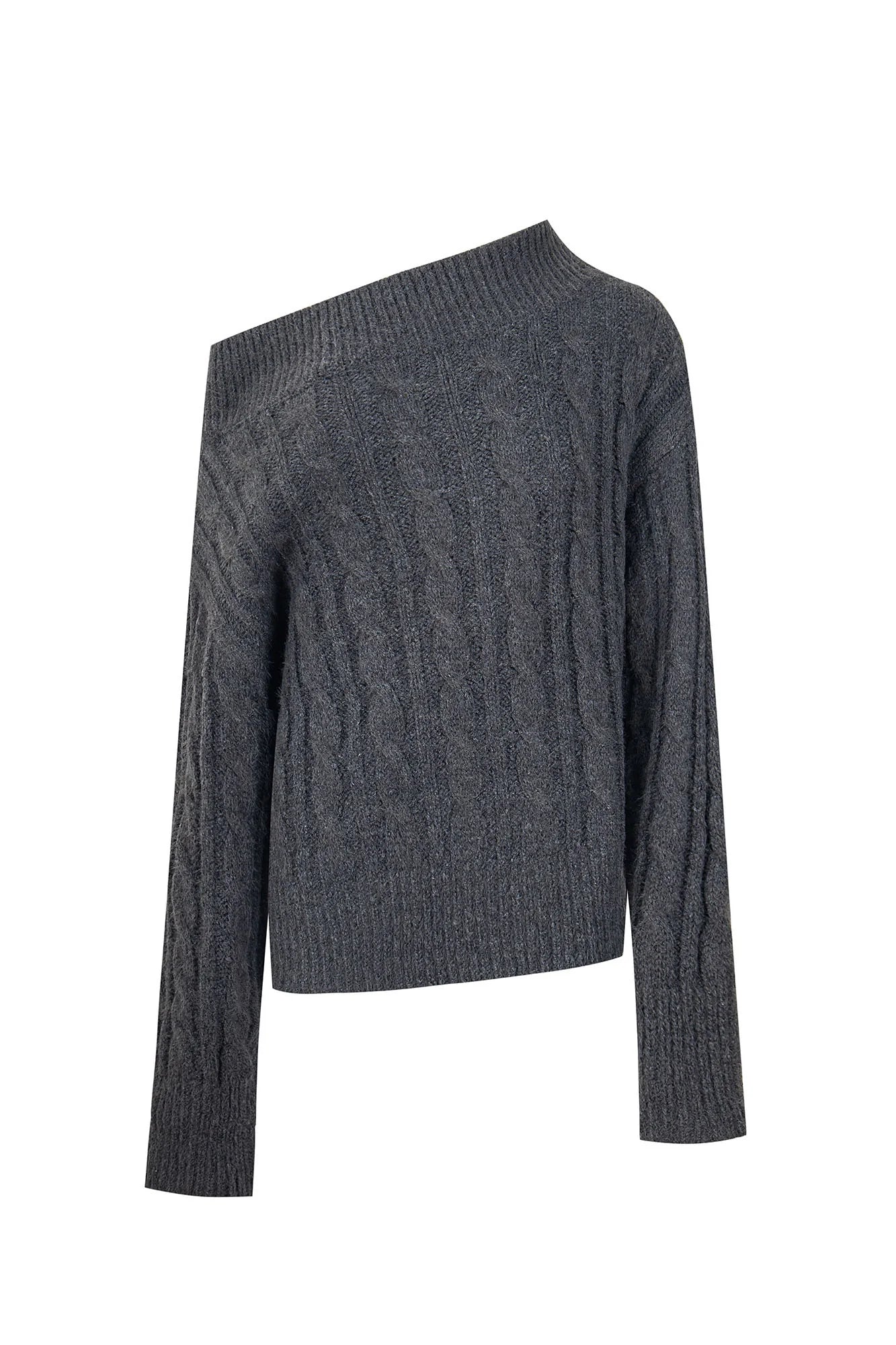 CLP Detachable Capelet Collar Layered Sweater