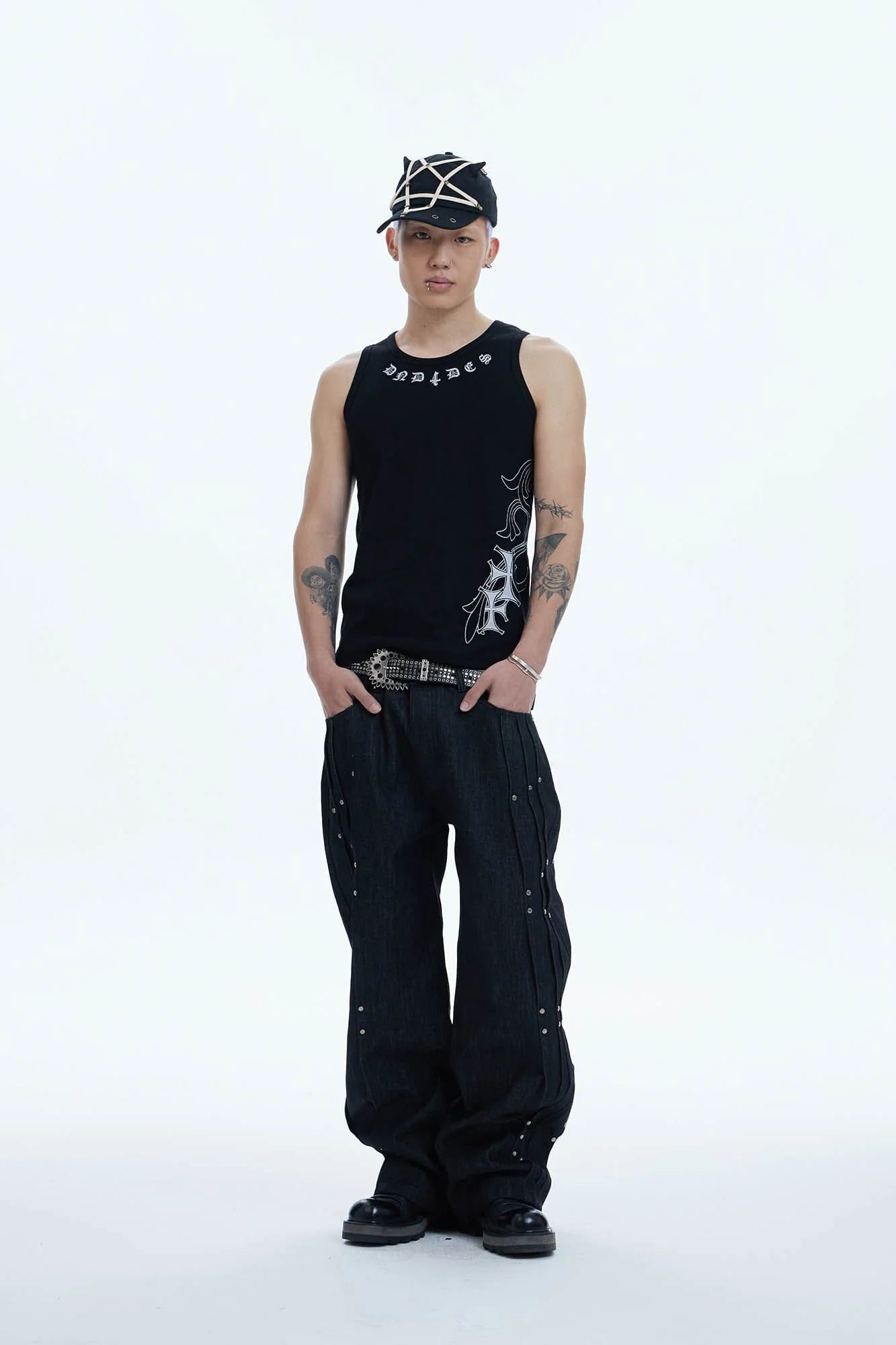 DND4DES Cross Graphic Tank Top