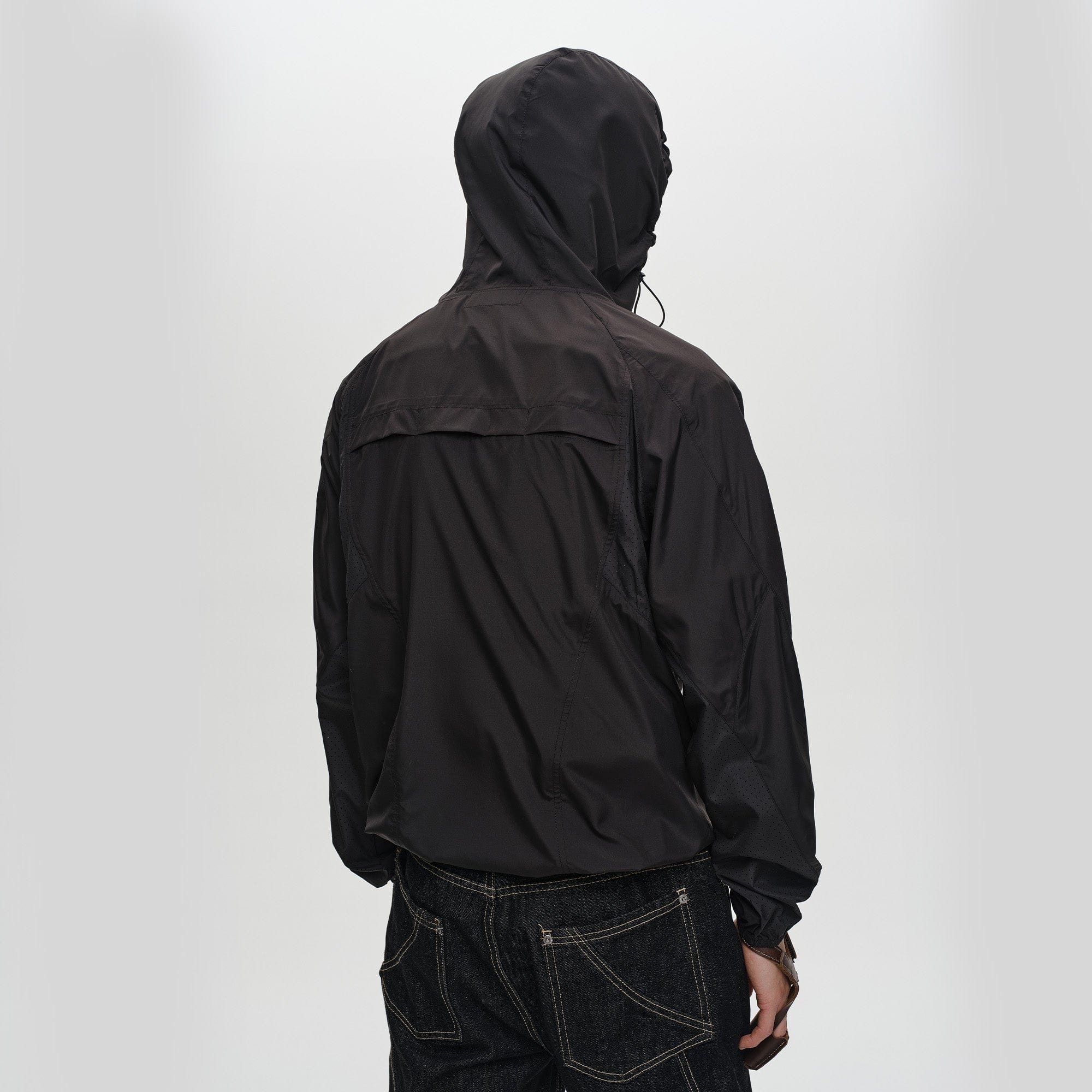 CATSSTAC Spliced Laser-Perforated Waterproof UV Production Hooded Jacket