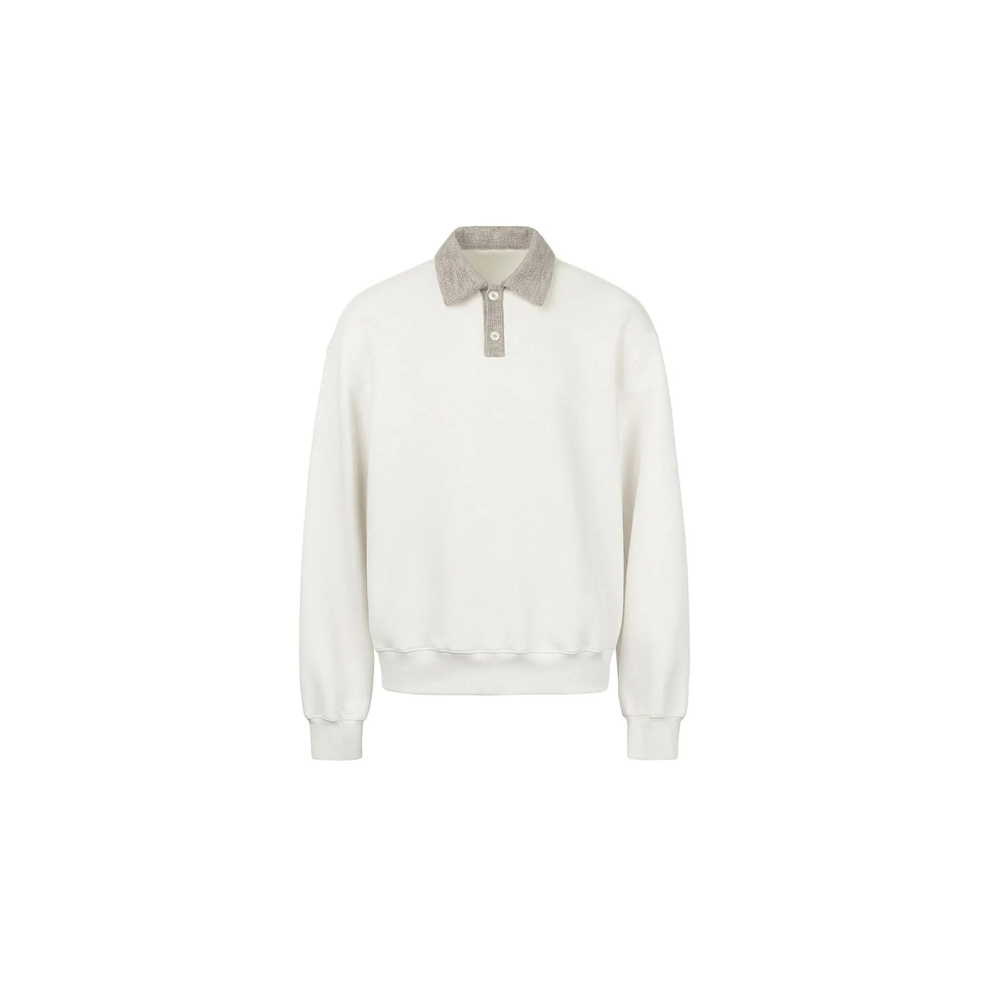 OKAYTHXBYE Flexweave Contrast Collar Sweatshirt