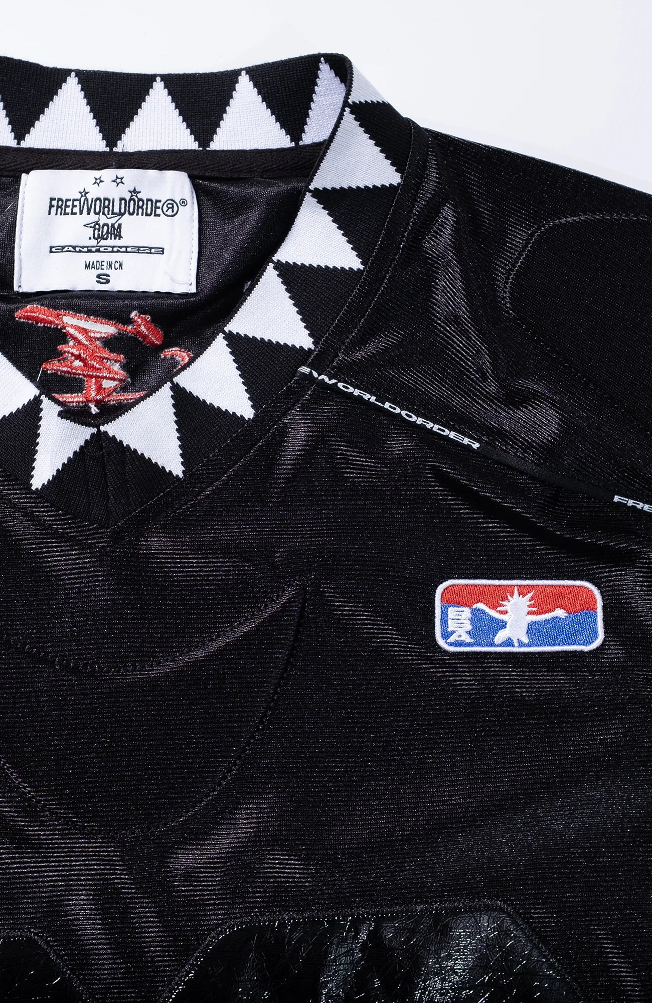 FVVO Padded Shoulder V-Neck Jersey