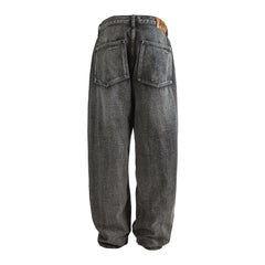 ME DA IGUAL Ripped Distressed Washed Straight-Leg Jeans