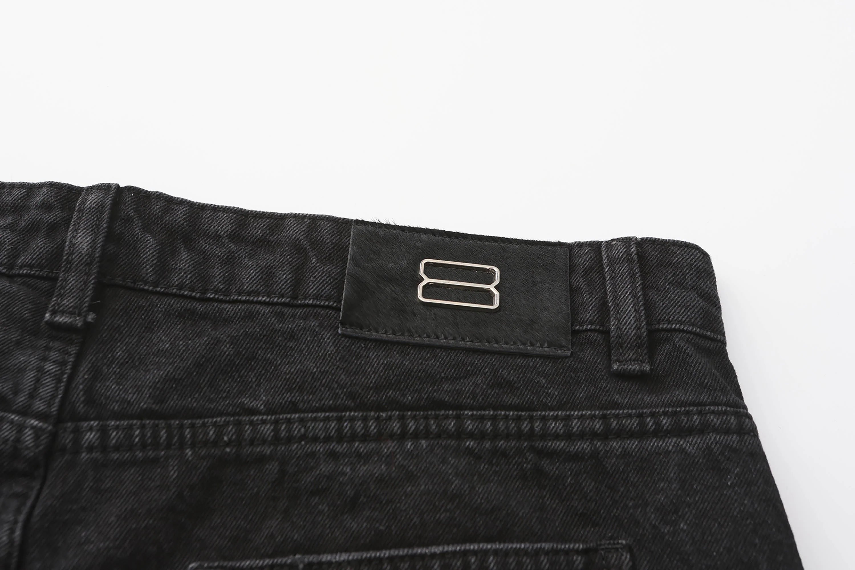 BLACK8MOB Armour Crinkled Rivet Pants