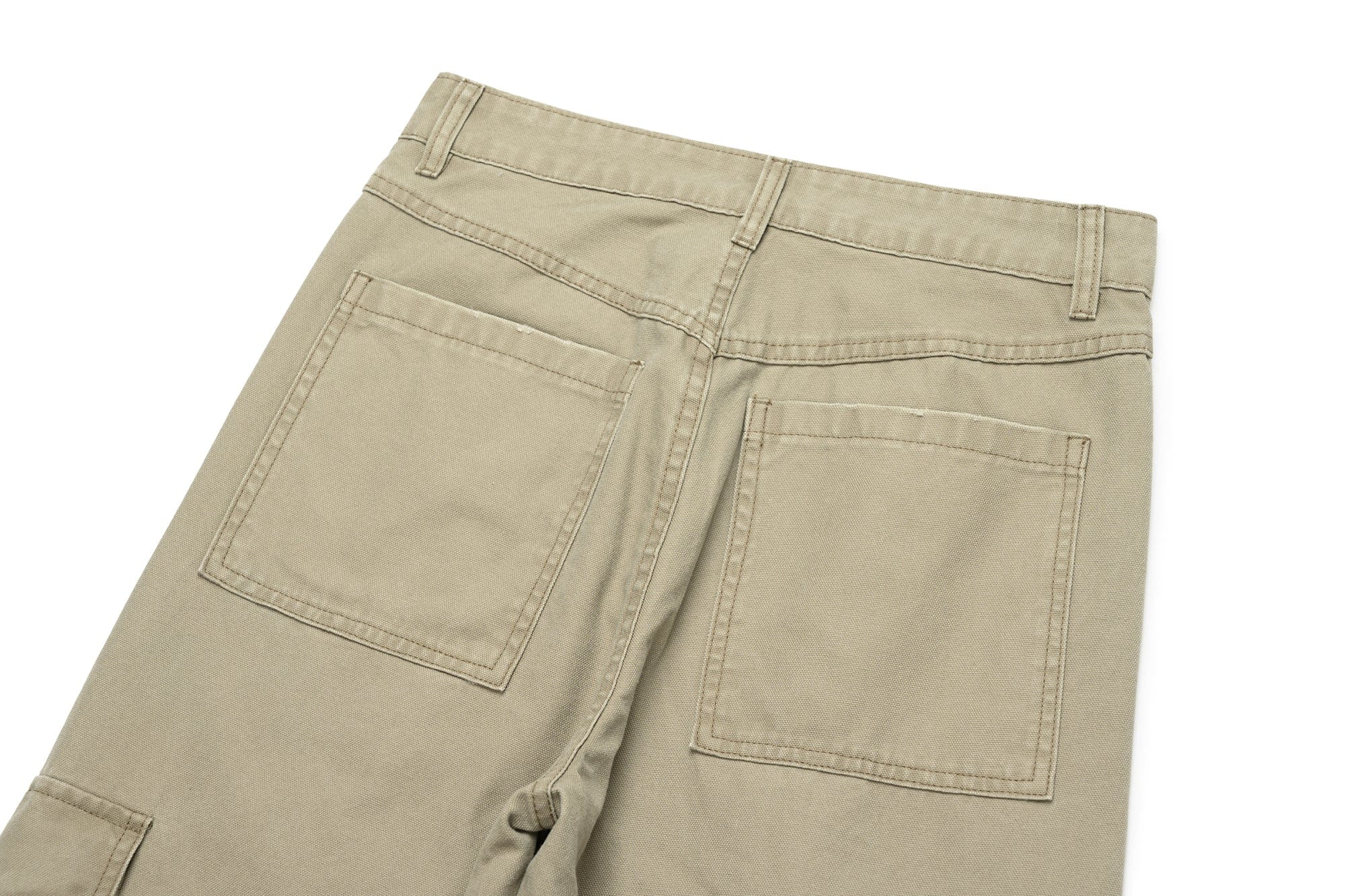 OKAYTHXBYE Pleated Utility Baggy Cargo Pants