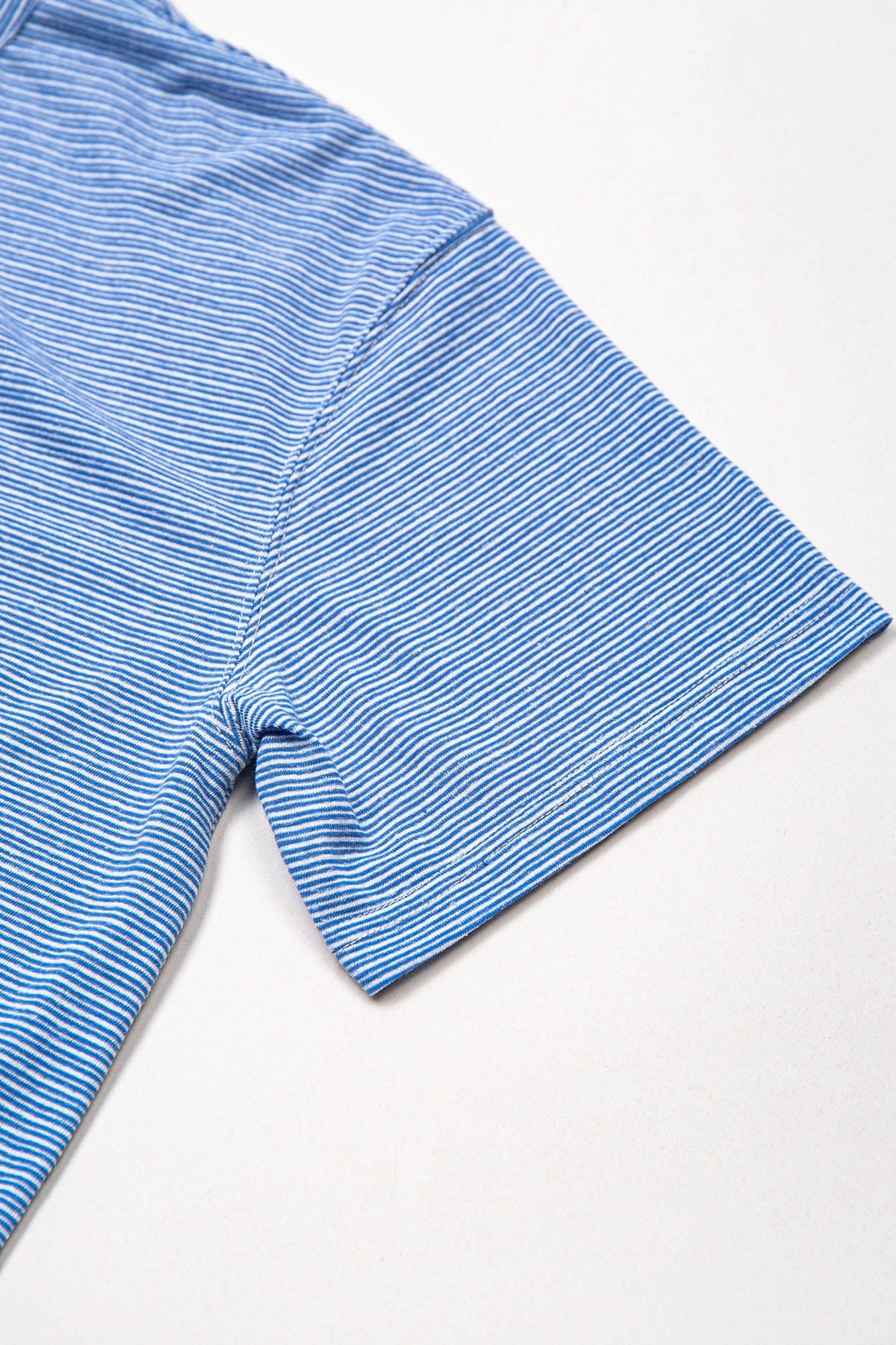 LEONSENSE Classical Striped Tie-Neck T-Shirt