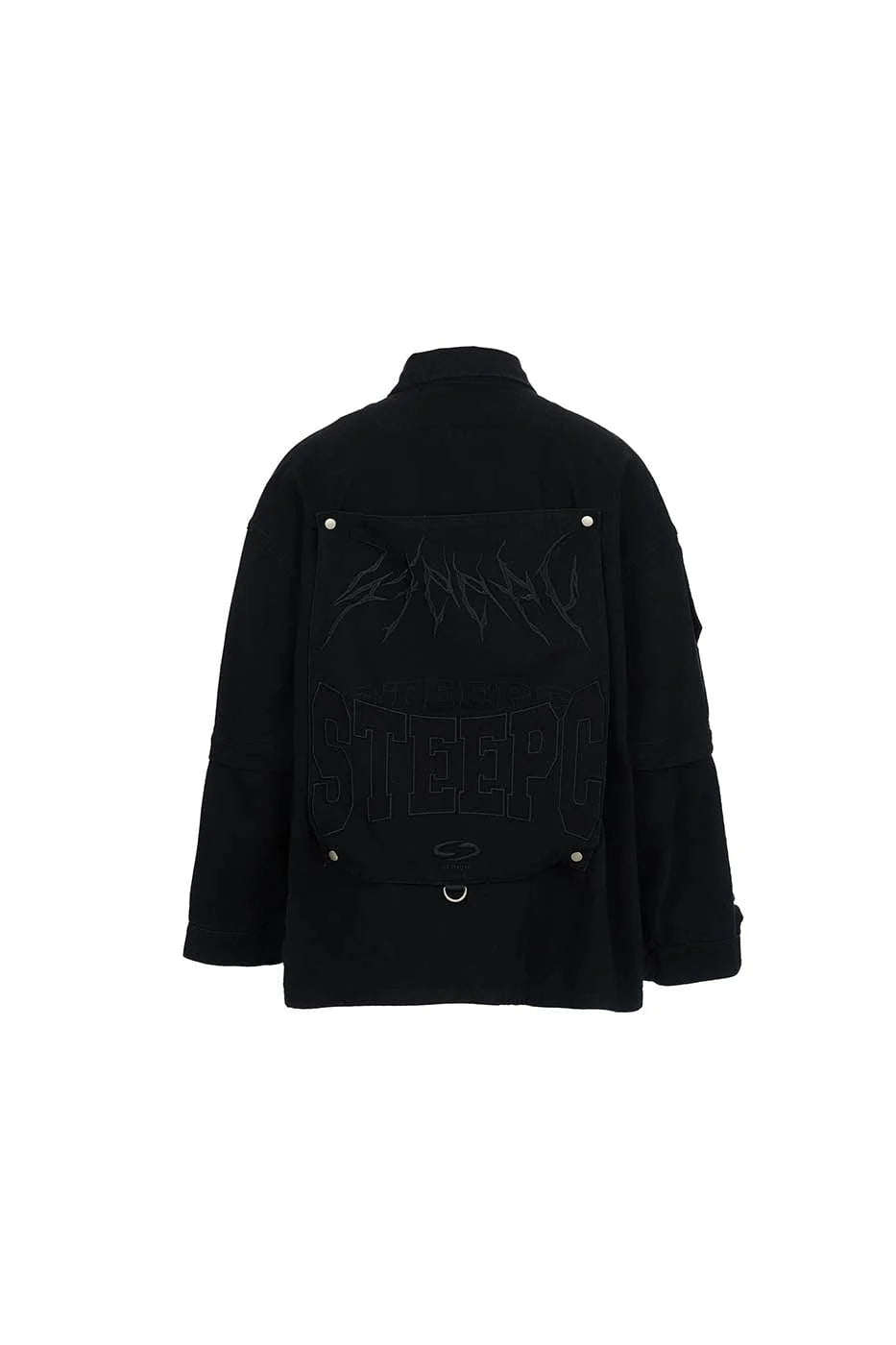 STEEPC Detachable Sleeves Embroidered Jacket