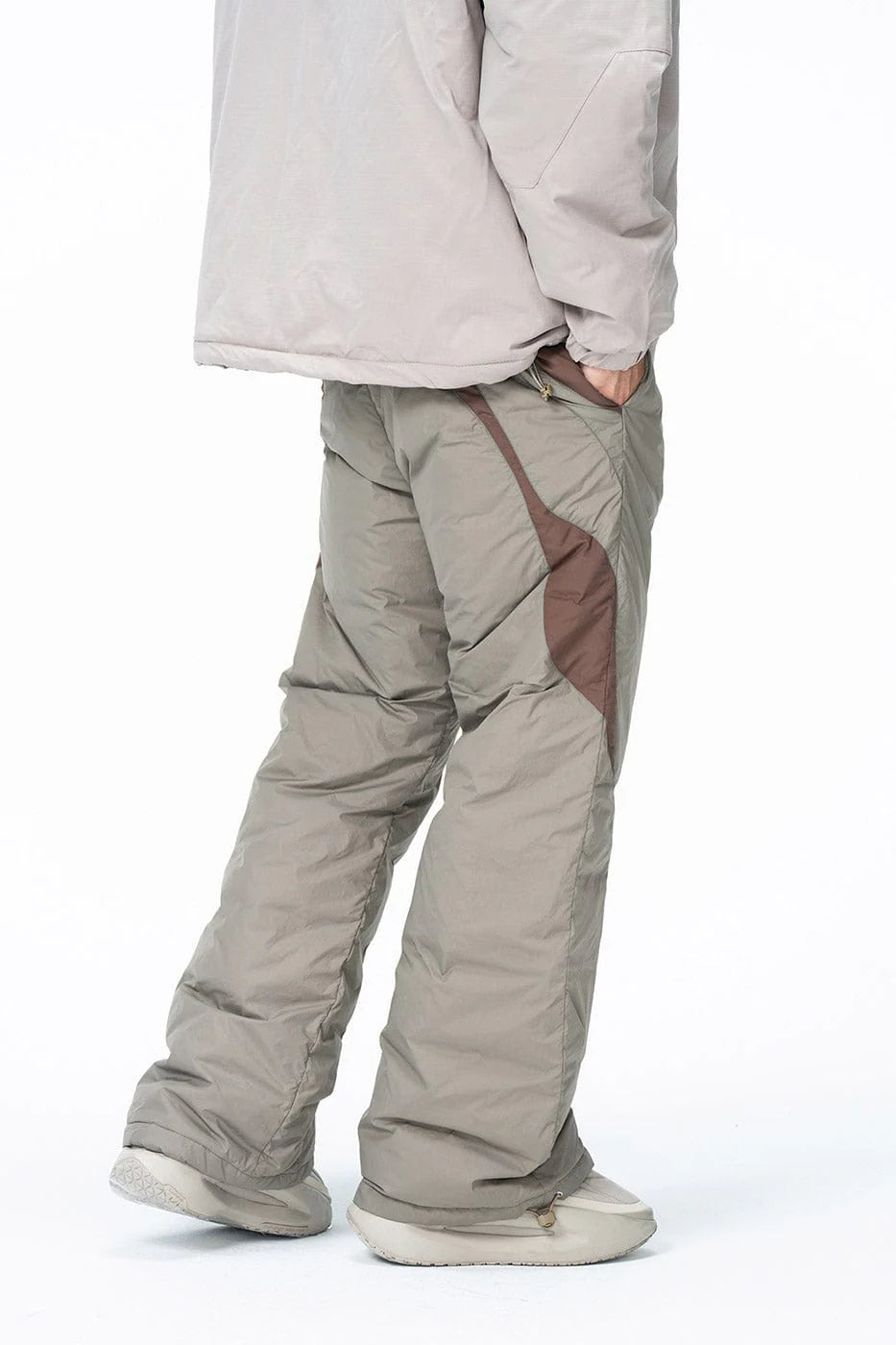 ENSHADOWER Spliced Splash-Proof Down Ski Pants