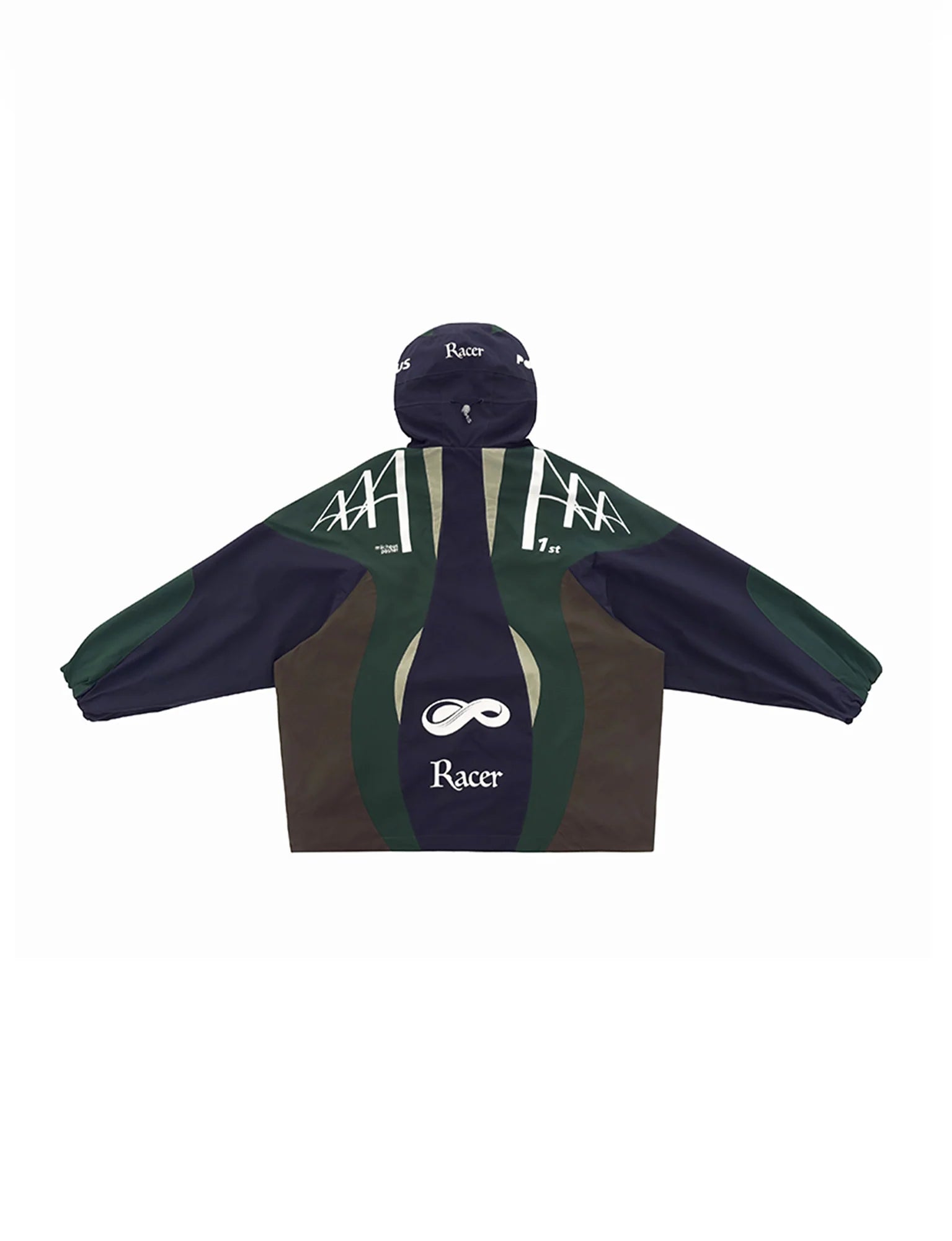 MIICHOUS Contrast Racer Graphic Panel Jacket