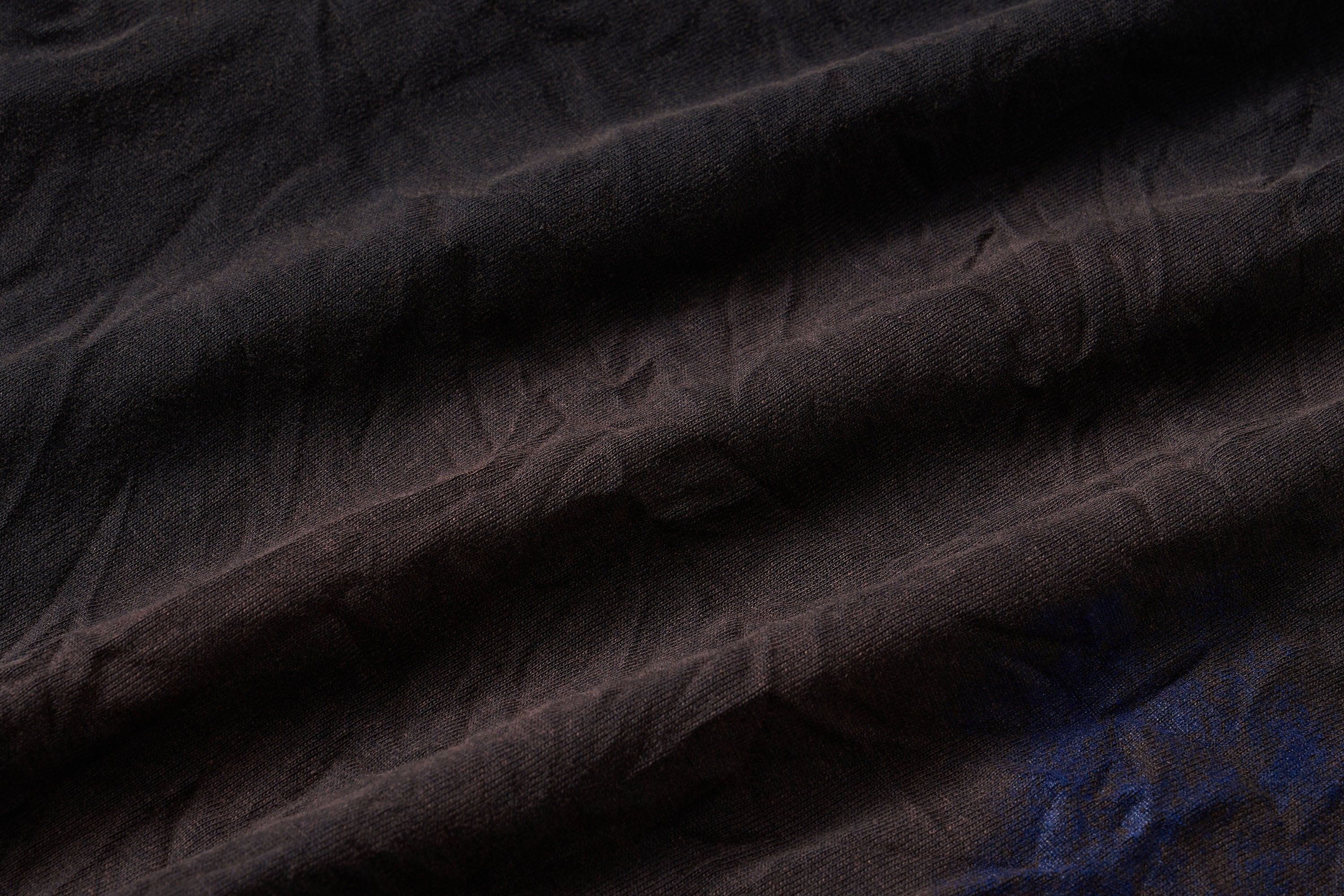 ULIPERY Distressed Glow Crinkled Long Sleeve Tee