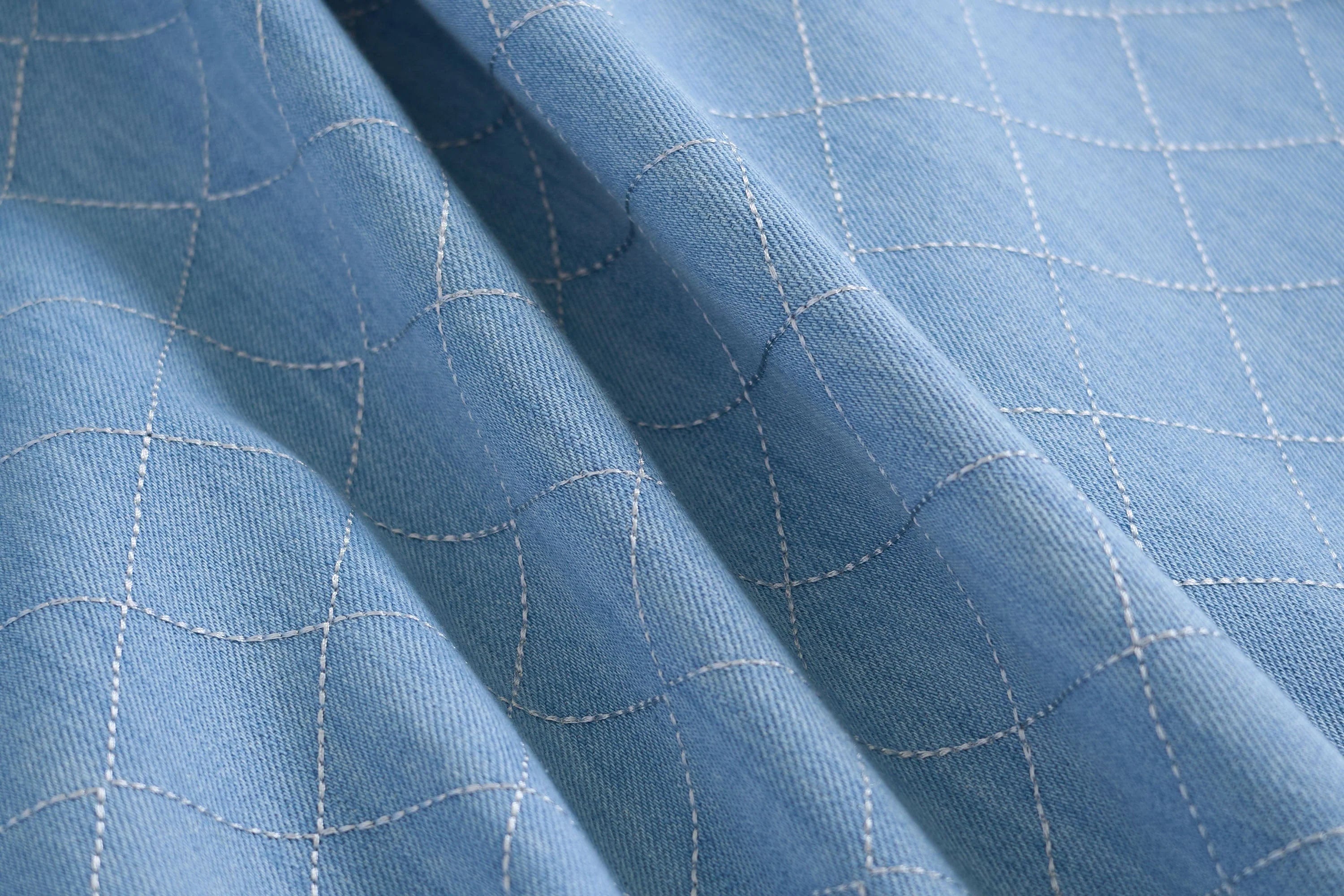 WIID Quilt-Stitch Contrast Collar Jacket