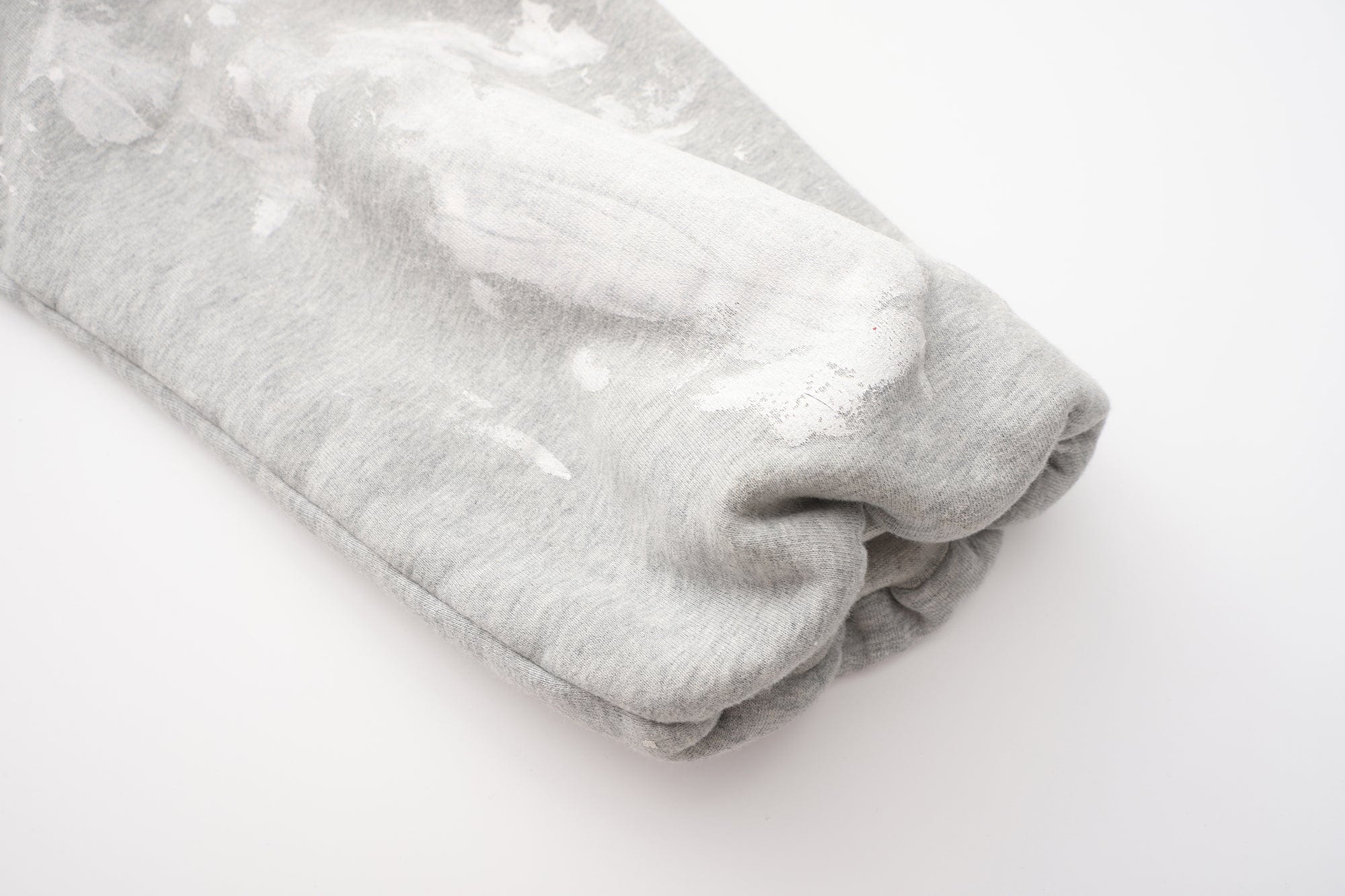 LUUUCAM Brush-Paint Faded Logo Hoodie