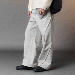 ALVNG AR ANTS Curved-Panel Folded-Waist Trousers