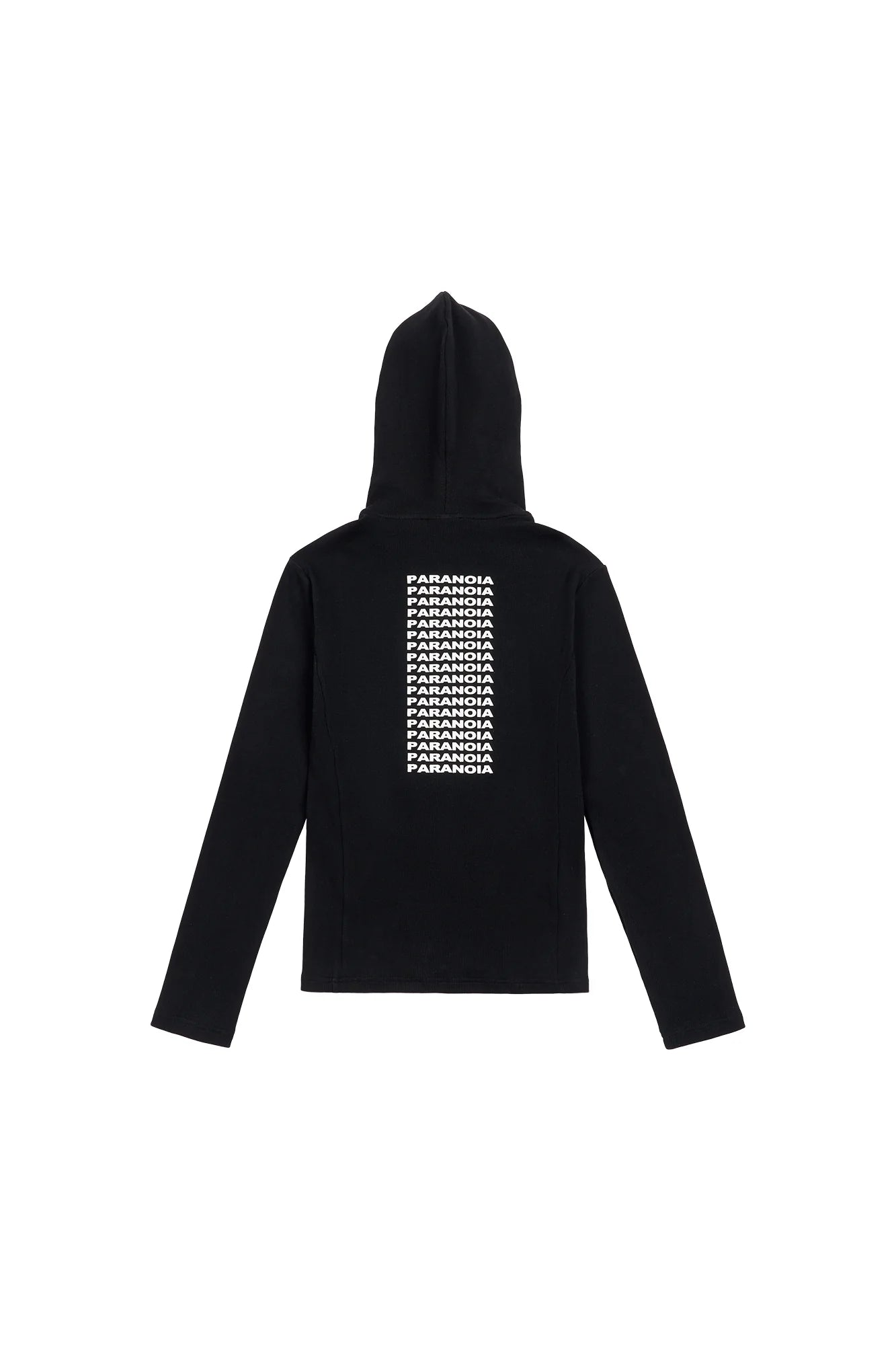 SAVAGEGROWTHWORLD Paranoia Graphic Balaclava Slim Hoodie