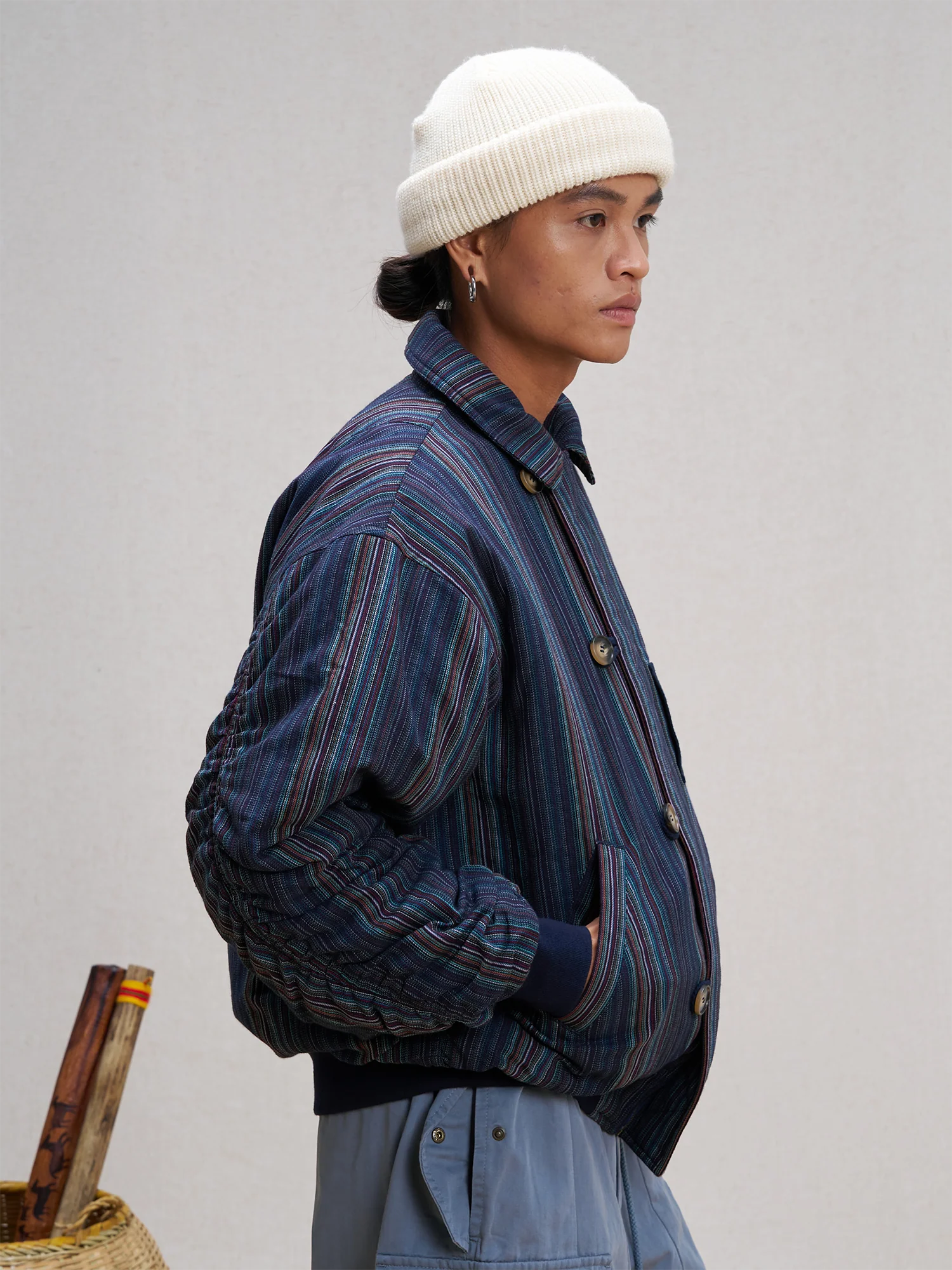 UNLIMITED MOTE Asym Utility Padded Bomber Jacket