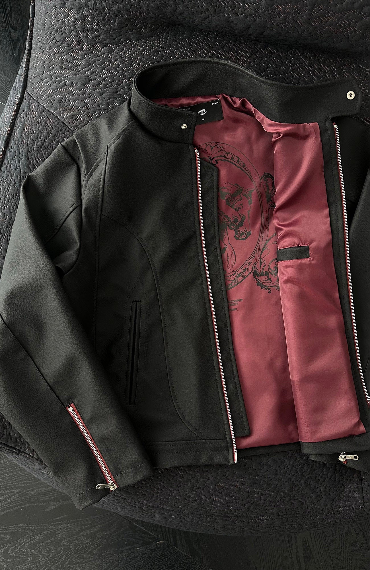 CATSSTAC Harrington PU Jacket