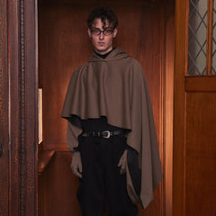KADAKADA Hooded Glove-Sleeve Cropped Cape