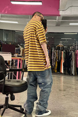 ME DA IGUAL Distressed Ripped Whisker Washed Jeans