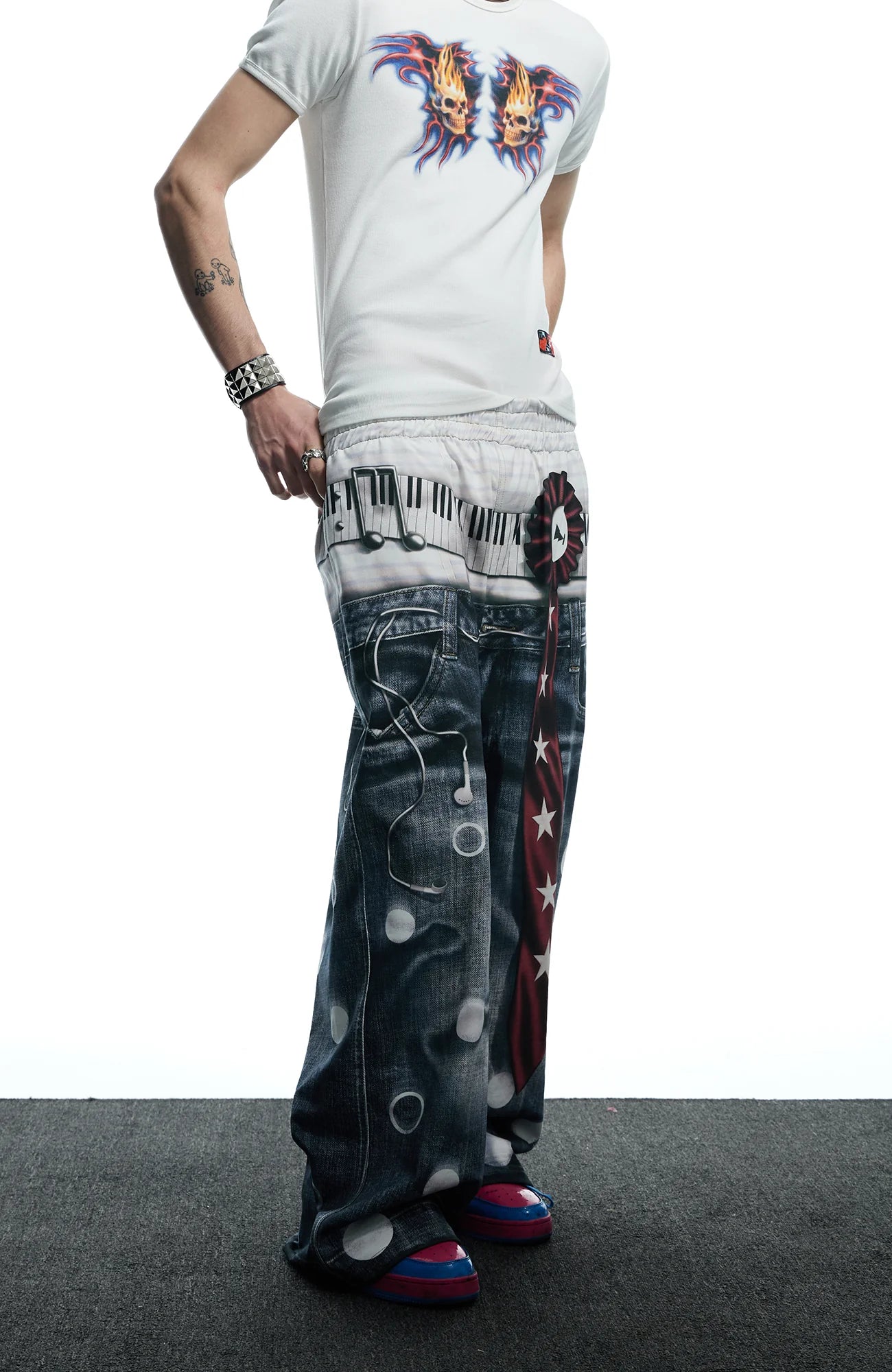 DND4DES Playful Print Baggy Trousers