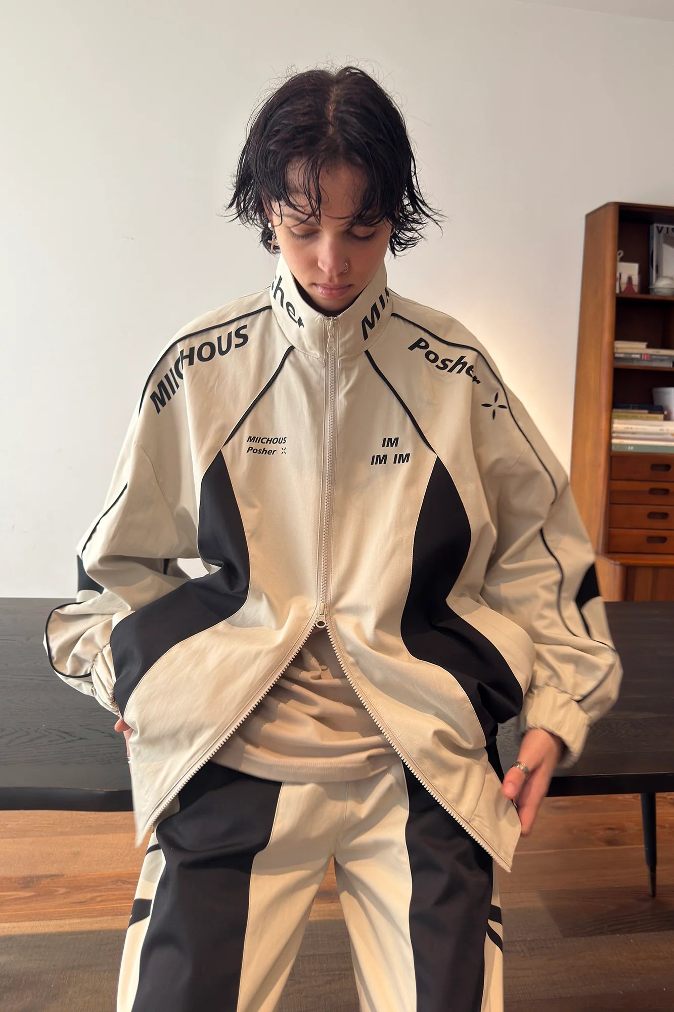 MIICHOUS Contrast Panel 3A Graphic Jacket